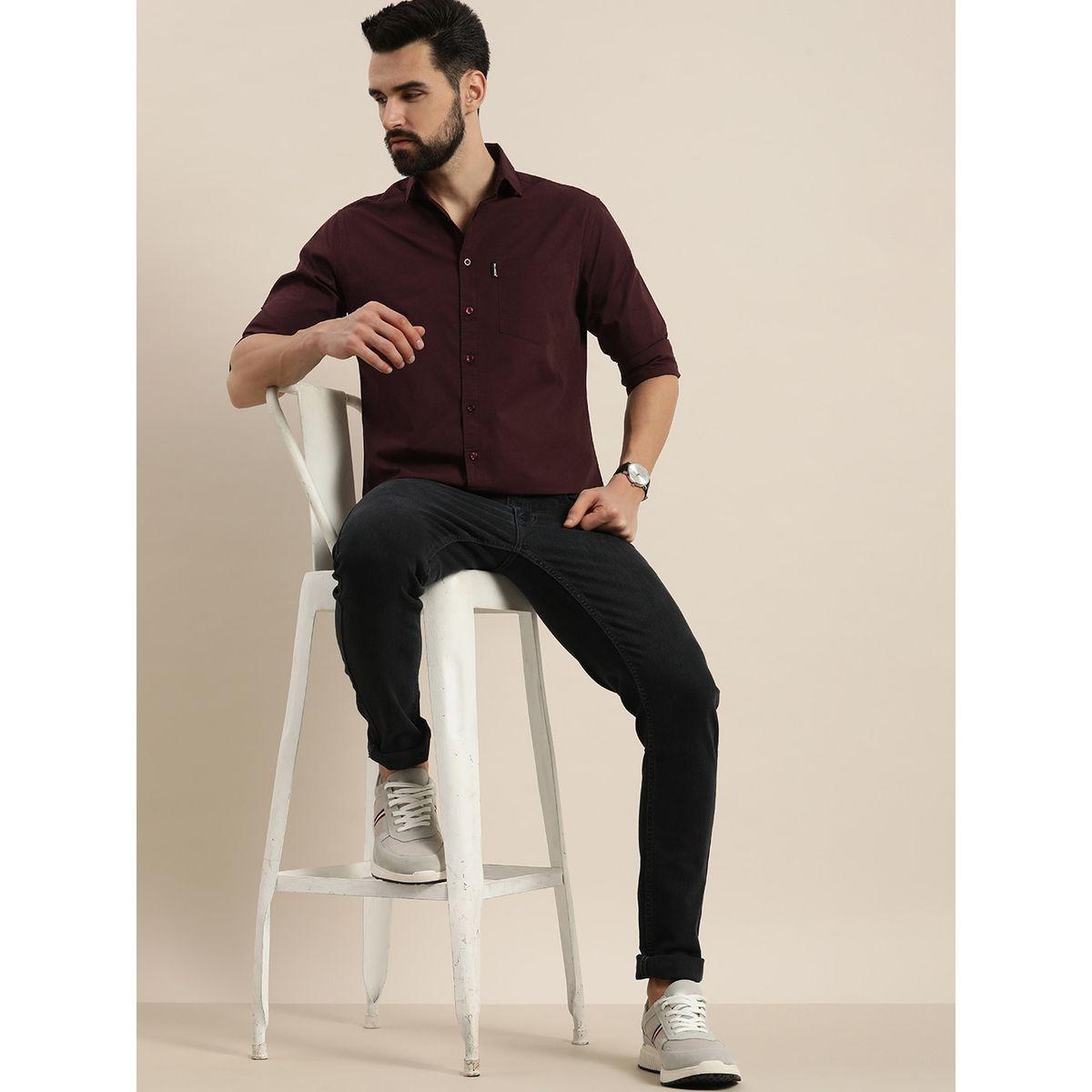 Dillinger X Styli Solid Collared Pocket Detail Shirt-men-clothing-shirts-image-3
