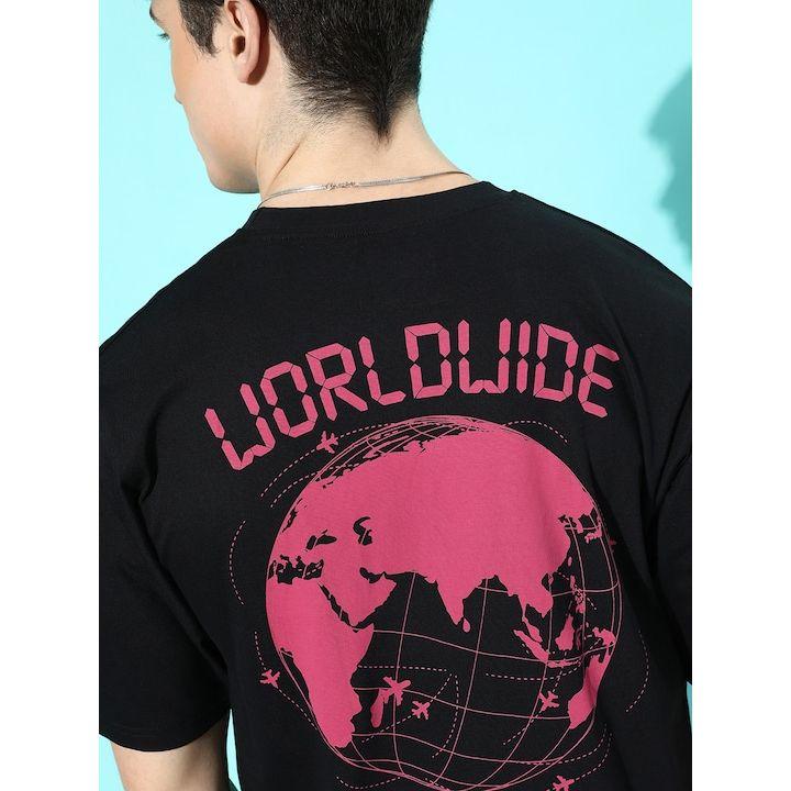 تيشيرت واسع مطبع بطبعة جرافيك ديلينجر × ستايلي-men-clothing-tshirtsandpolos-tshirts-image-2