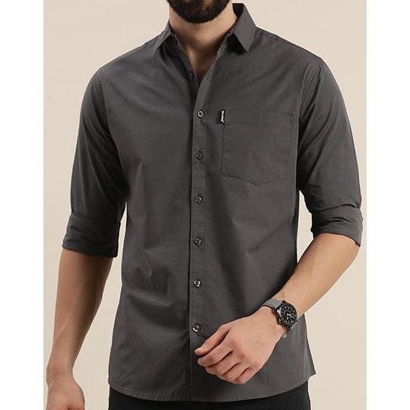 Dillinger X Styli Solid Collared Pocket Detail Shirt-men-clothing-shirts-image-2