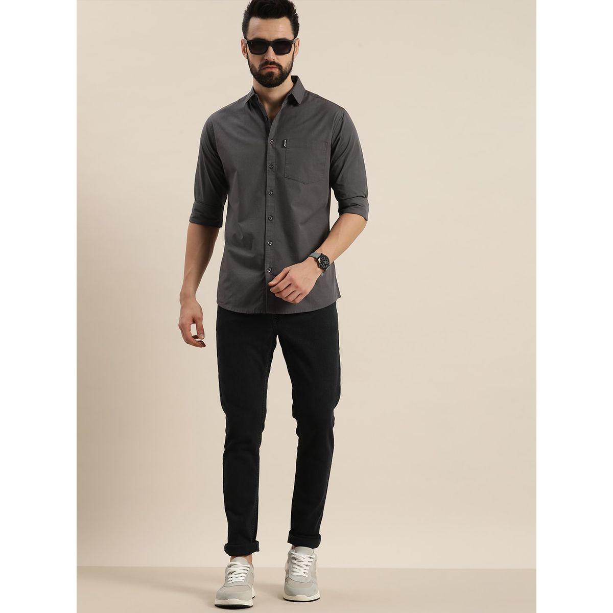 Dillinger X Styli Solid Collared Pocket Detail Shirt-men-clothing-shirts-image-3