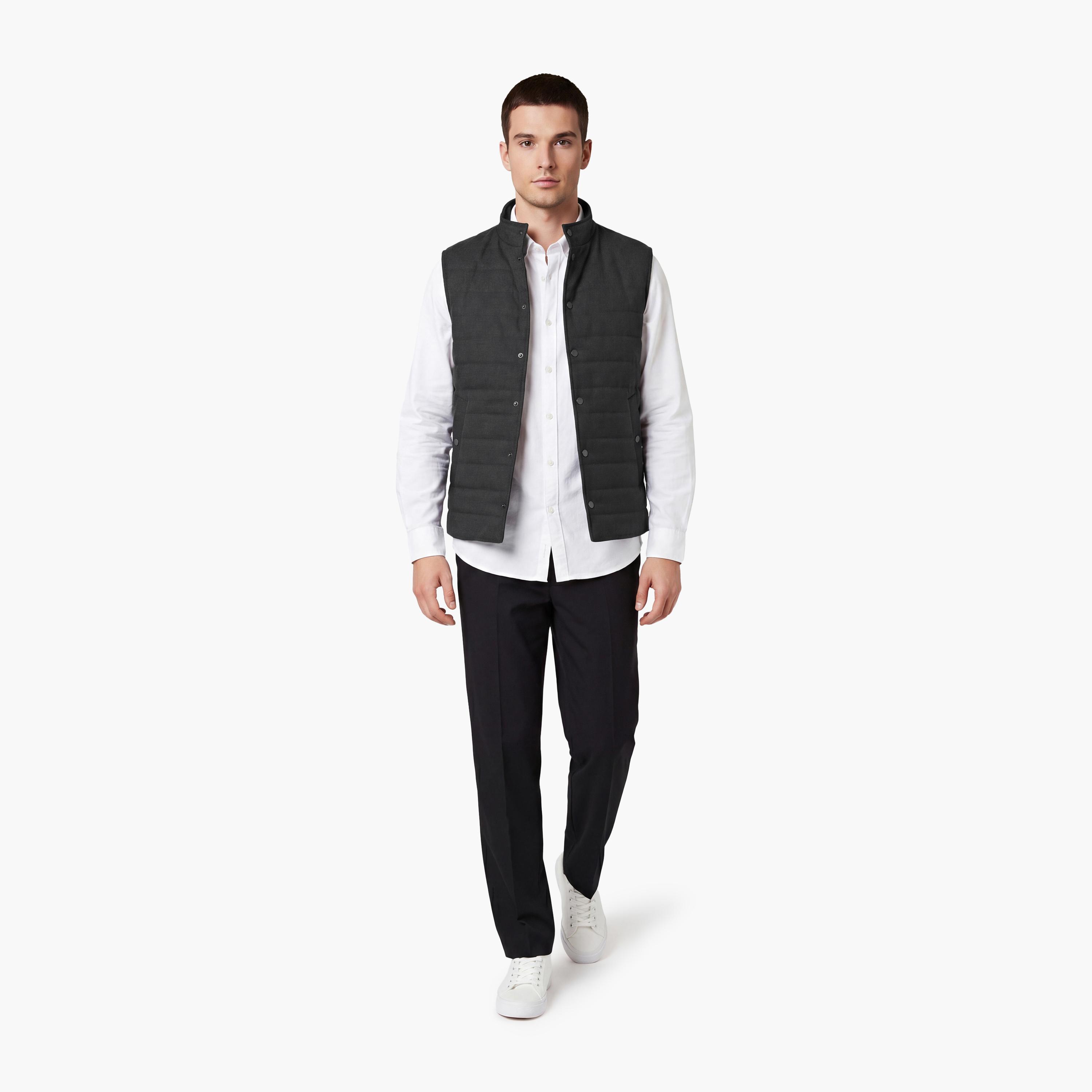 Gant Plain High Neck Sleeveless Men's Gilet Jacket-men-clothing-jacketsandblazers-jackets-image-2