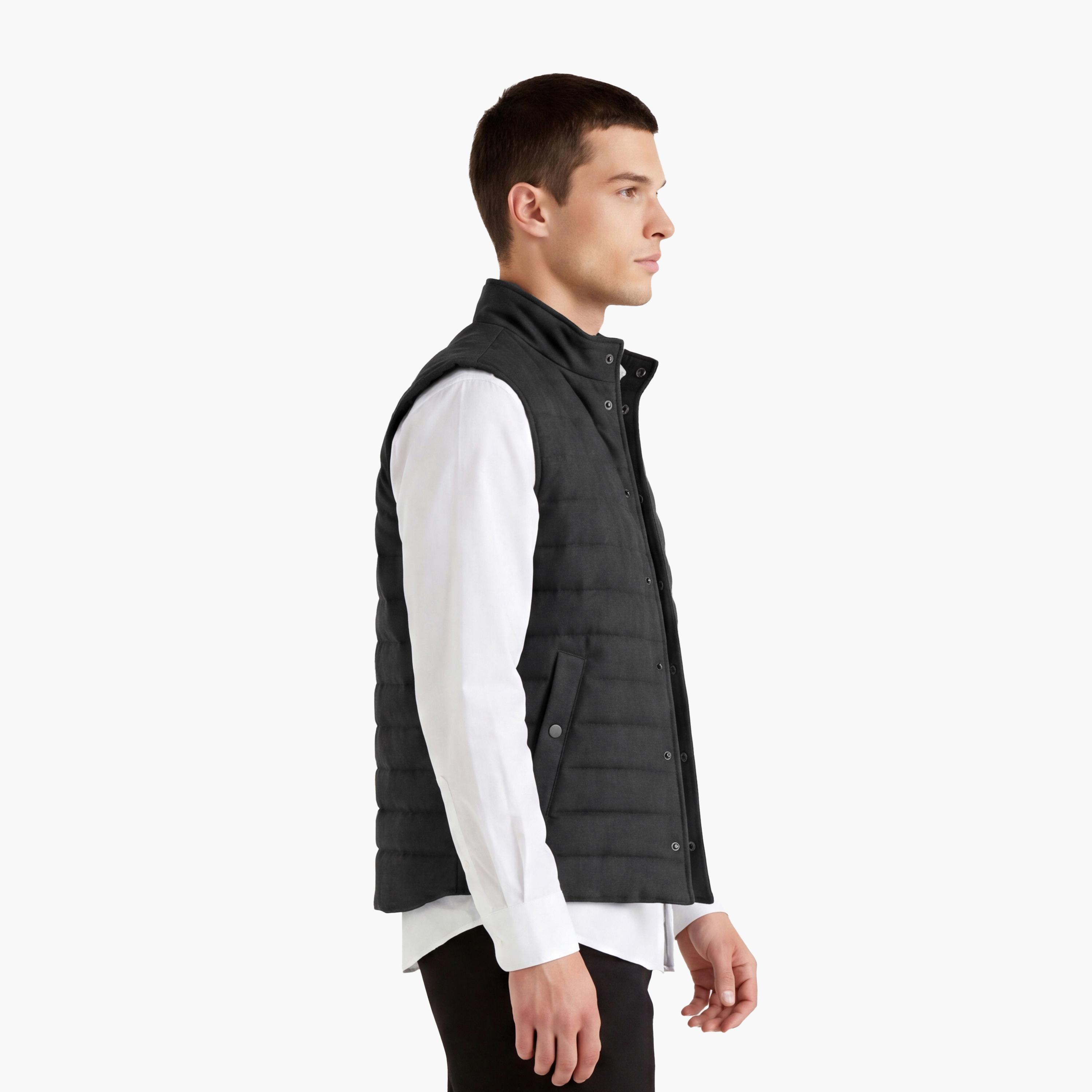 Gant Plain High Neck Sleeveless Men's Gilet Jacket-men-clothing-jacketsandblazers-jackets-image-5