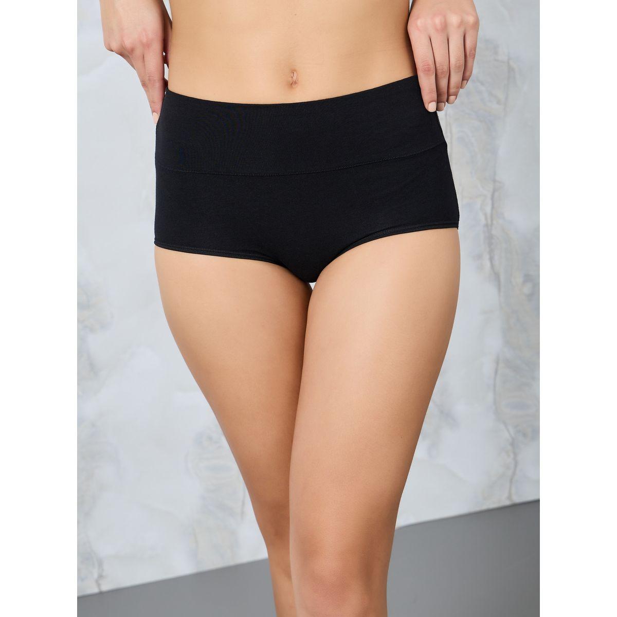 Styli Pack of 5 - Cotton Wide Waistband Solid Shorts-women-clothing-lingerie-panties-image-6