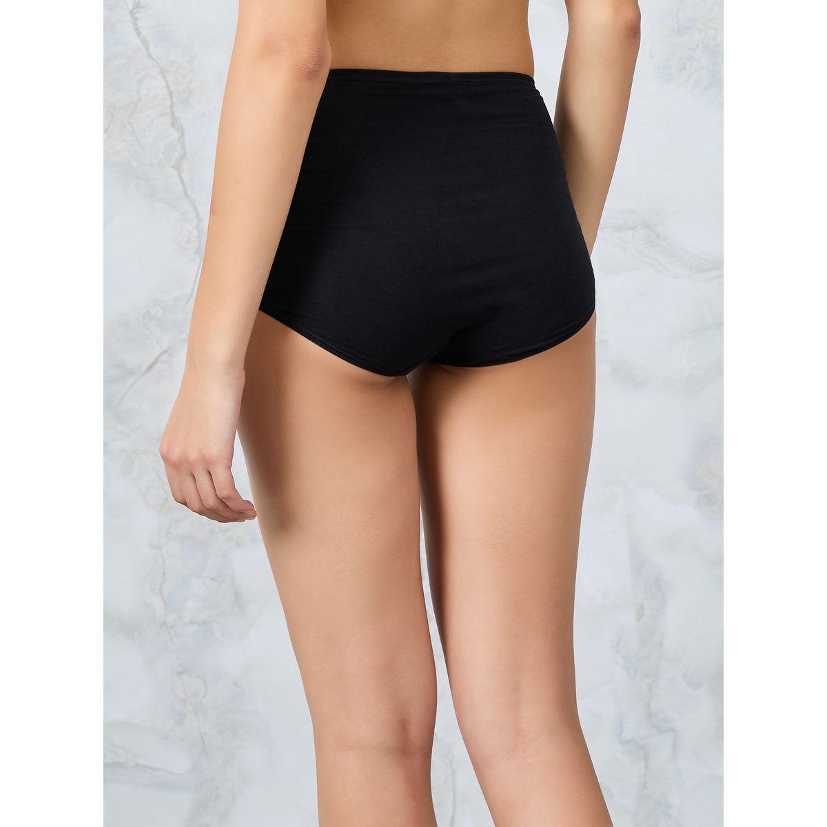 Styli Pack of 5 - Cotton Wide Waistband Solid Shorts-women-clothing-lingerie-panties-image-8
