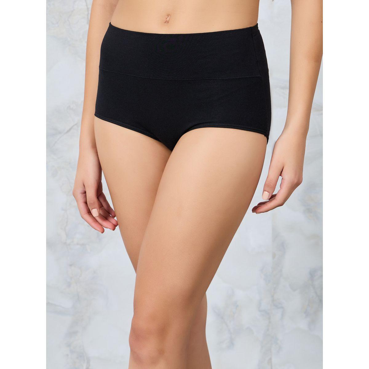 Styli Pack of 5 - Cotton Wide Waistband Solid Shorts-women-clothing-lingerie-panties-image-9