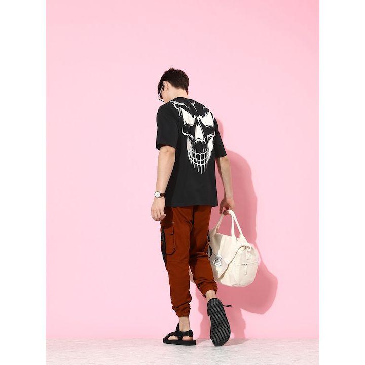 تيشيرت واسع مطبع بطبعة جرافيك ديفيرنس أوف أوبينيون × ستايلي-men-clothing-tshirtsandpolos-tshirts-image-1
