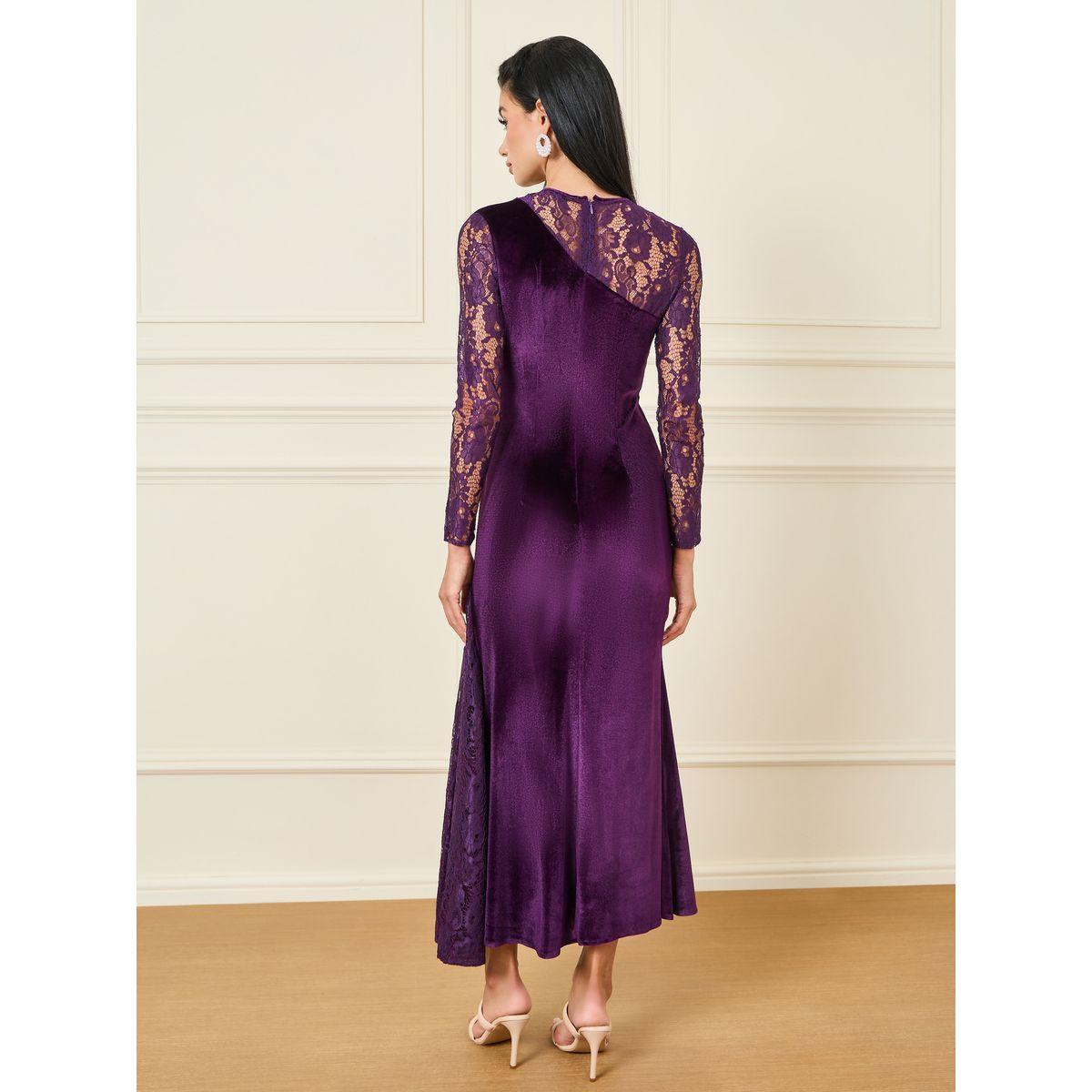 فستان طويل بتفاصيل دانتيل-women-clothing-dresses-image-4