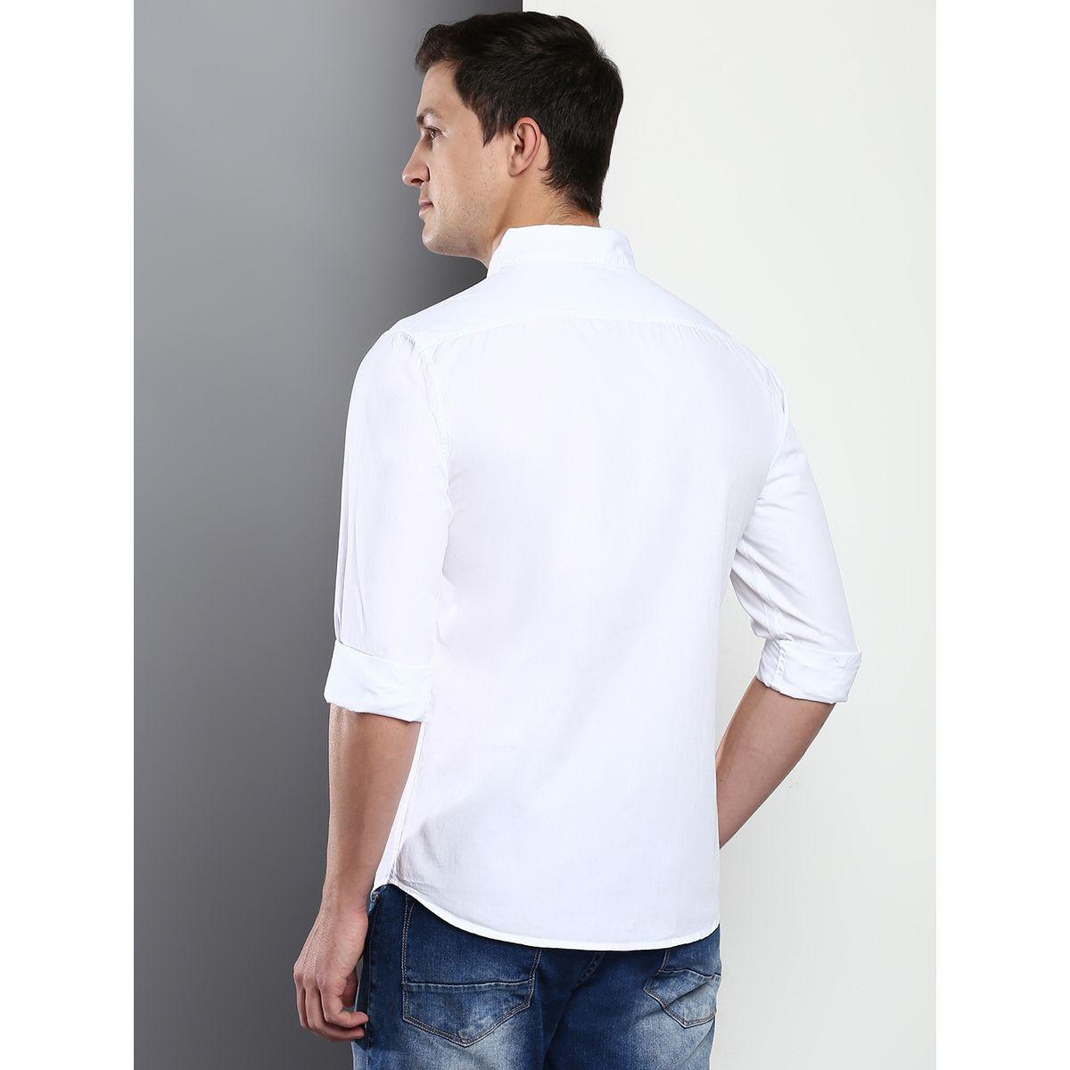 Dennis Lingo Solid Casual Shirt with Button Placket-men-clothing-shirts-image-5