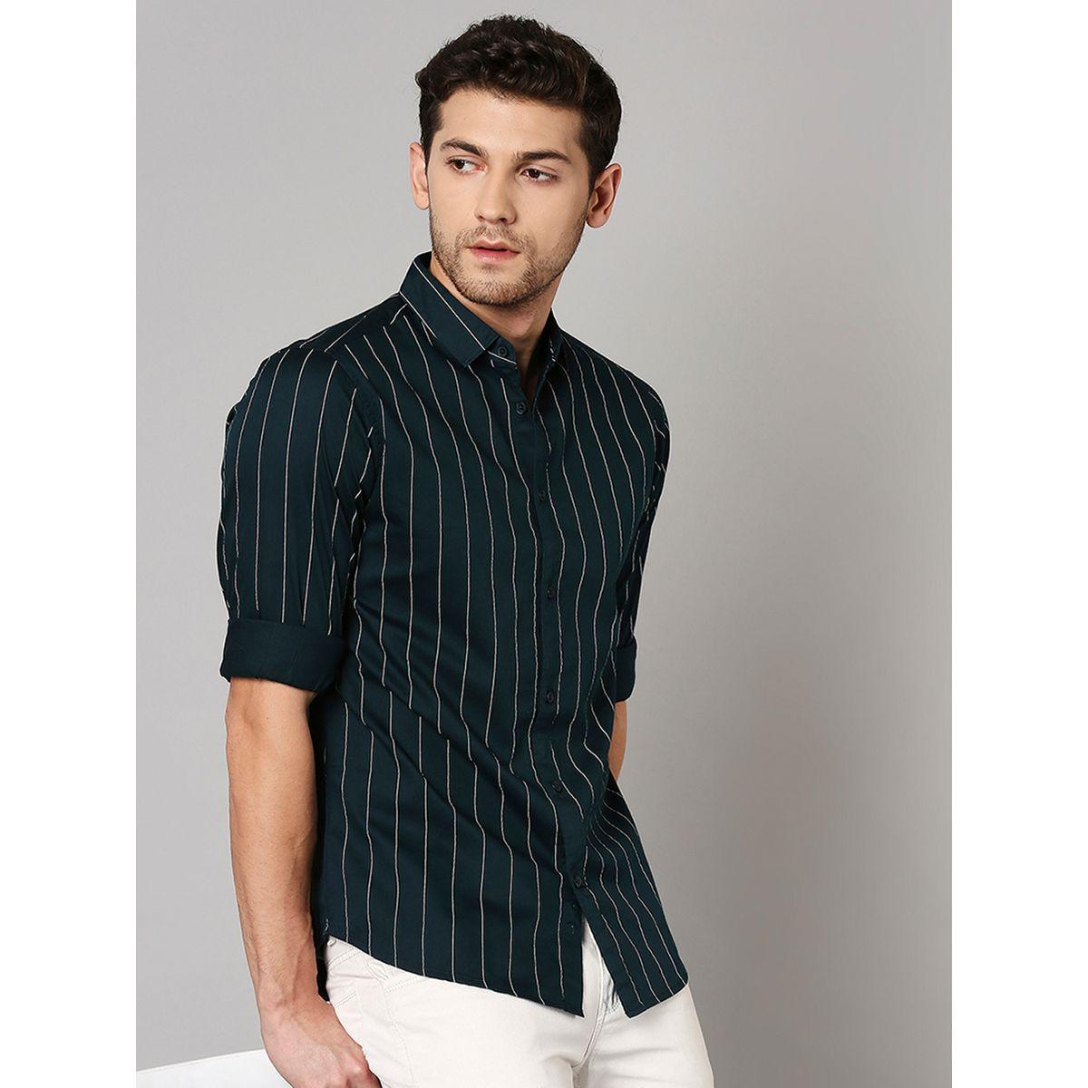 Dennis Lingo Striped Print Slim Fit Casual Shirt-men-clothing-shirts-image-2