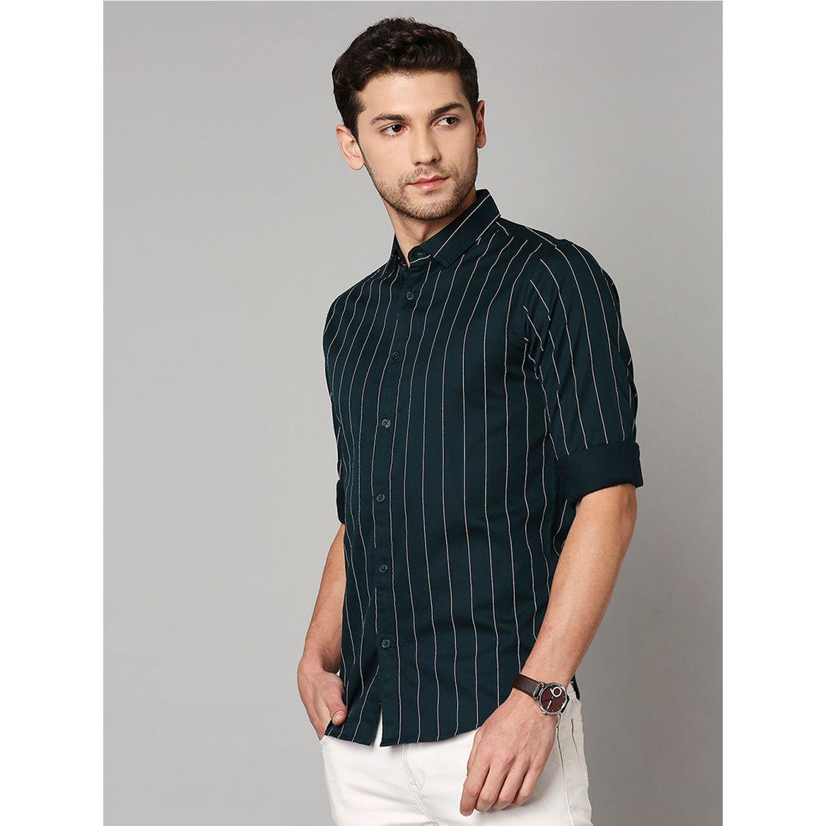 Dennis Lingo Striped Print Slim Fit Casual Shirt-men-clothing-shirts-image-3