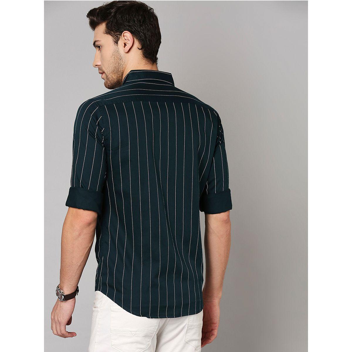 Dennis Lingo Striped Print Slim Fit Casual Shirt-men-clothing-shirts-image-4