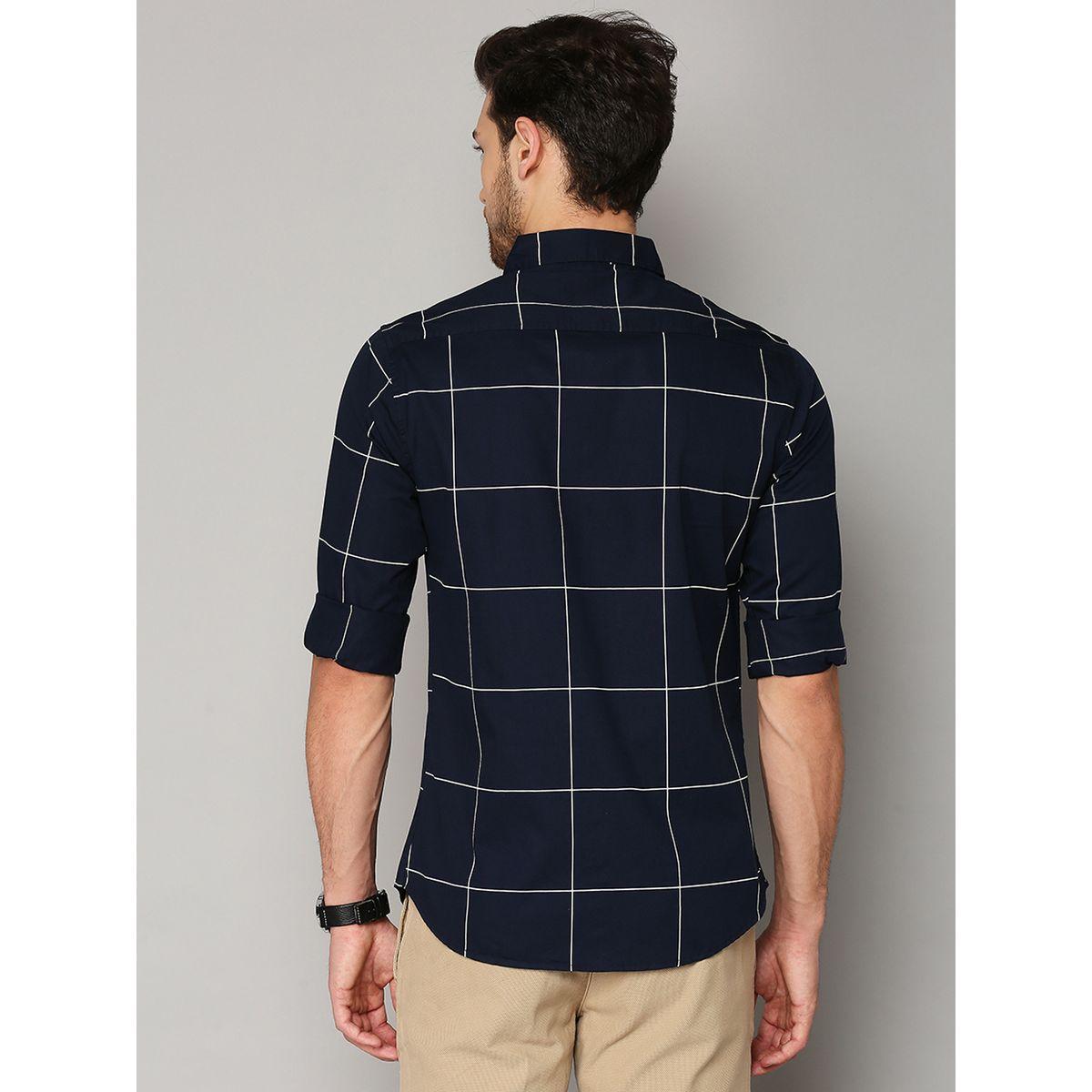 Dennis Lingo Checked Print Slim Fit Casual Shirt-men-clothing-shirts-image-5