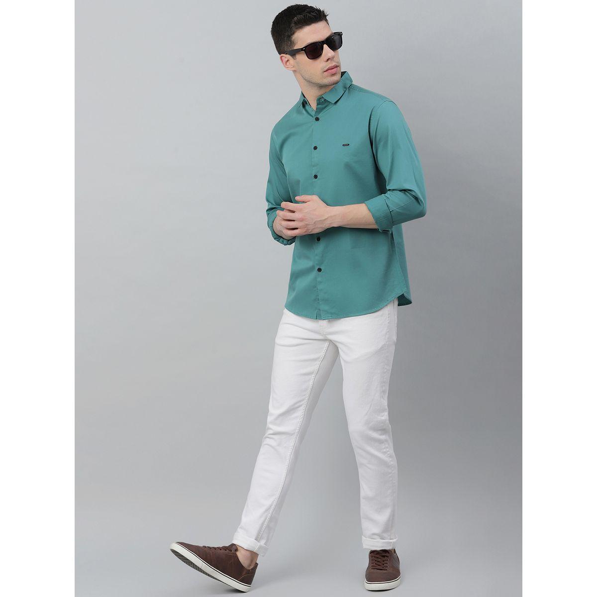 قميص سادة بقصة سليم فت-men-clothing-shirts-image-4