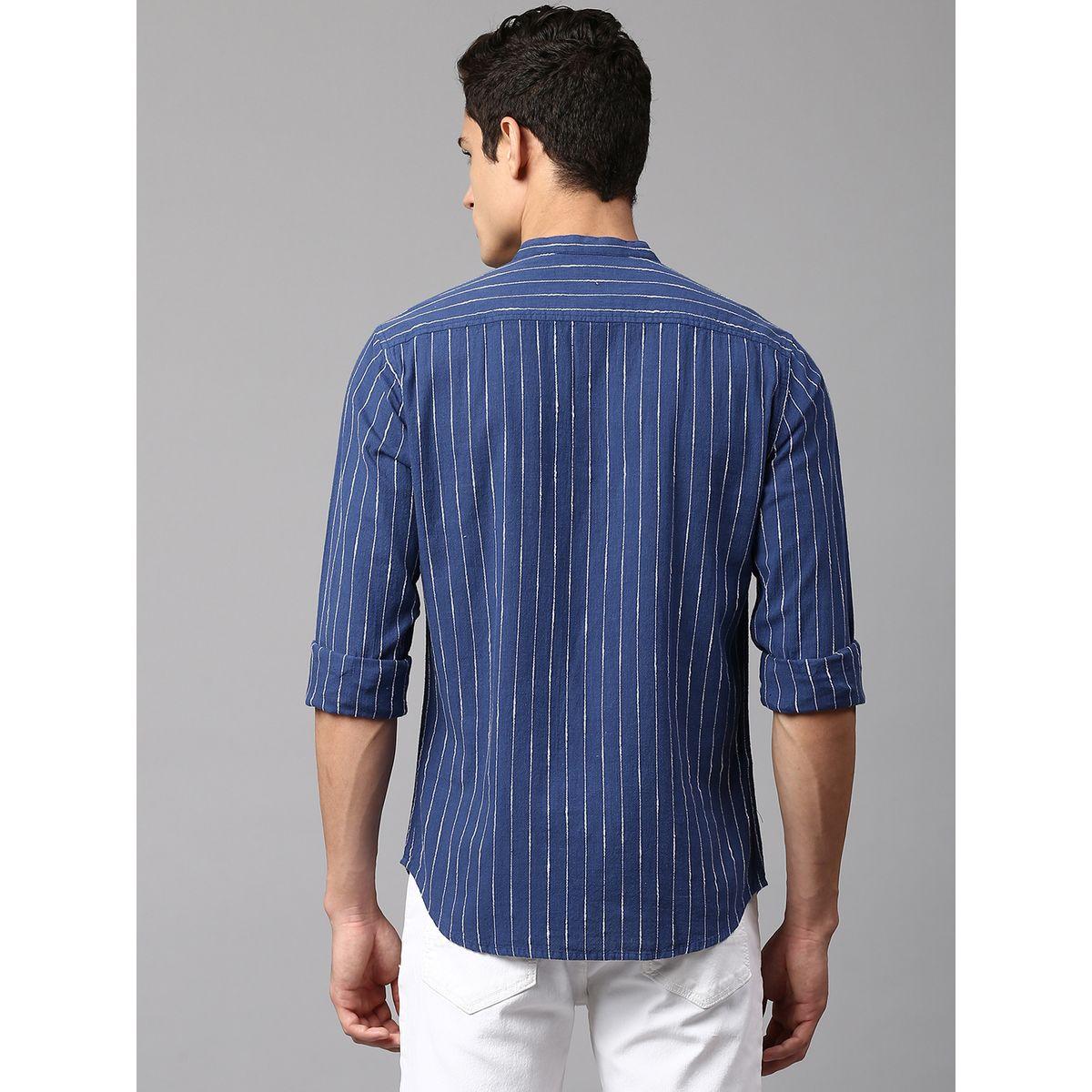 Stripe Print Slim Fit Casual Shirt-men-clothing-shirts-image-3