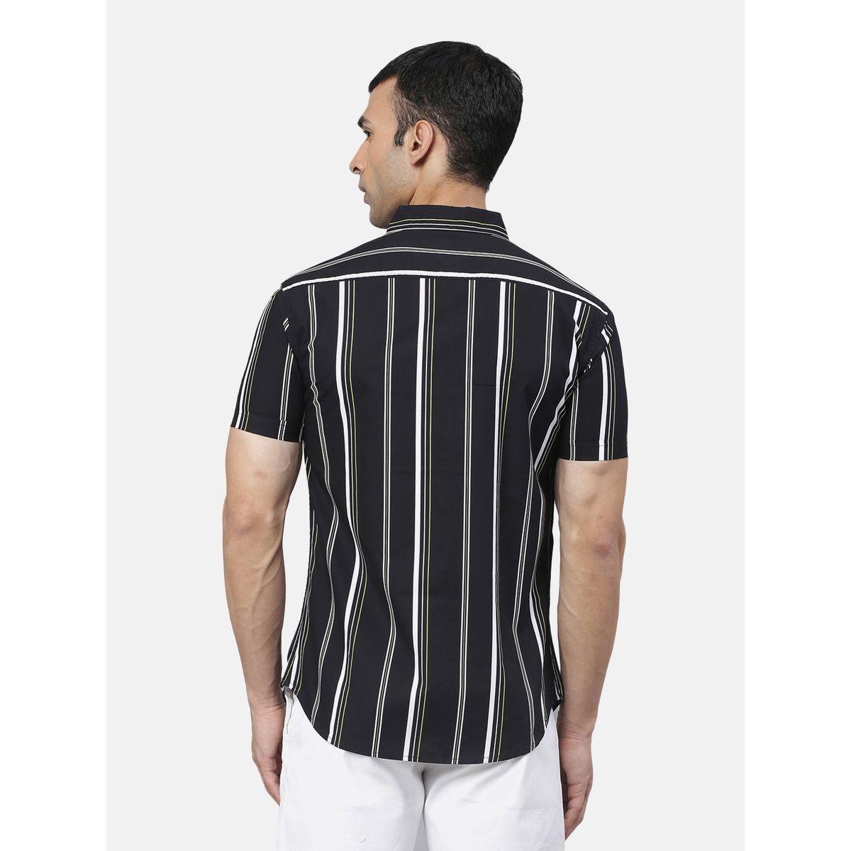 Dennis Lingo Striped Print Slim Fit Casual Shirt-men-clothing-shirts-image-4