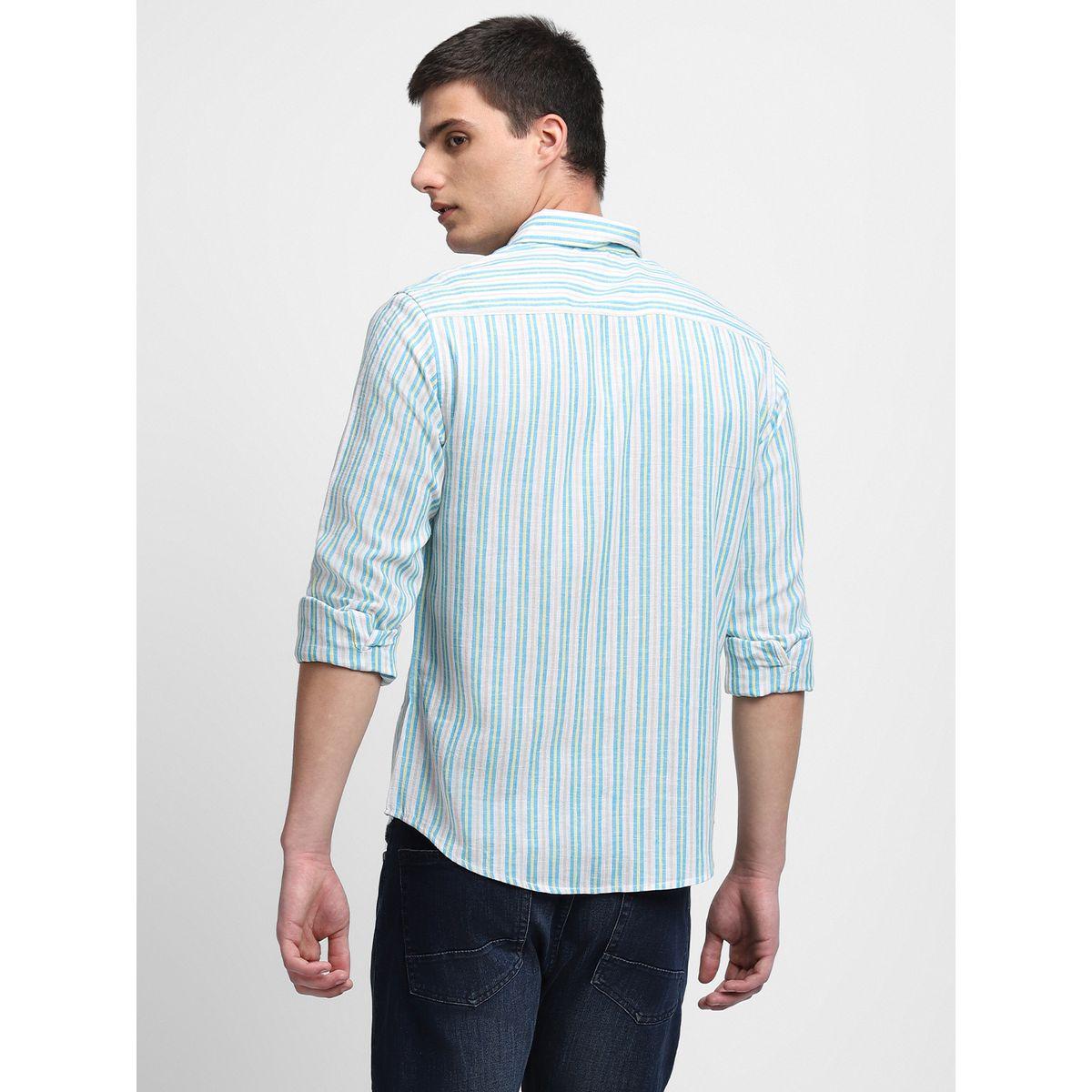 Dennis Lingo Striped Print Regular Fit Casual Shirt-men-clothing-shirts-image-5
