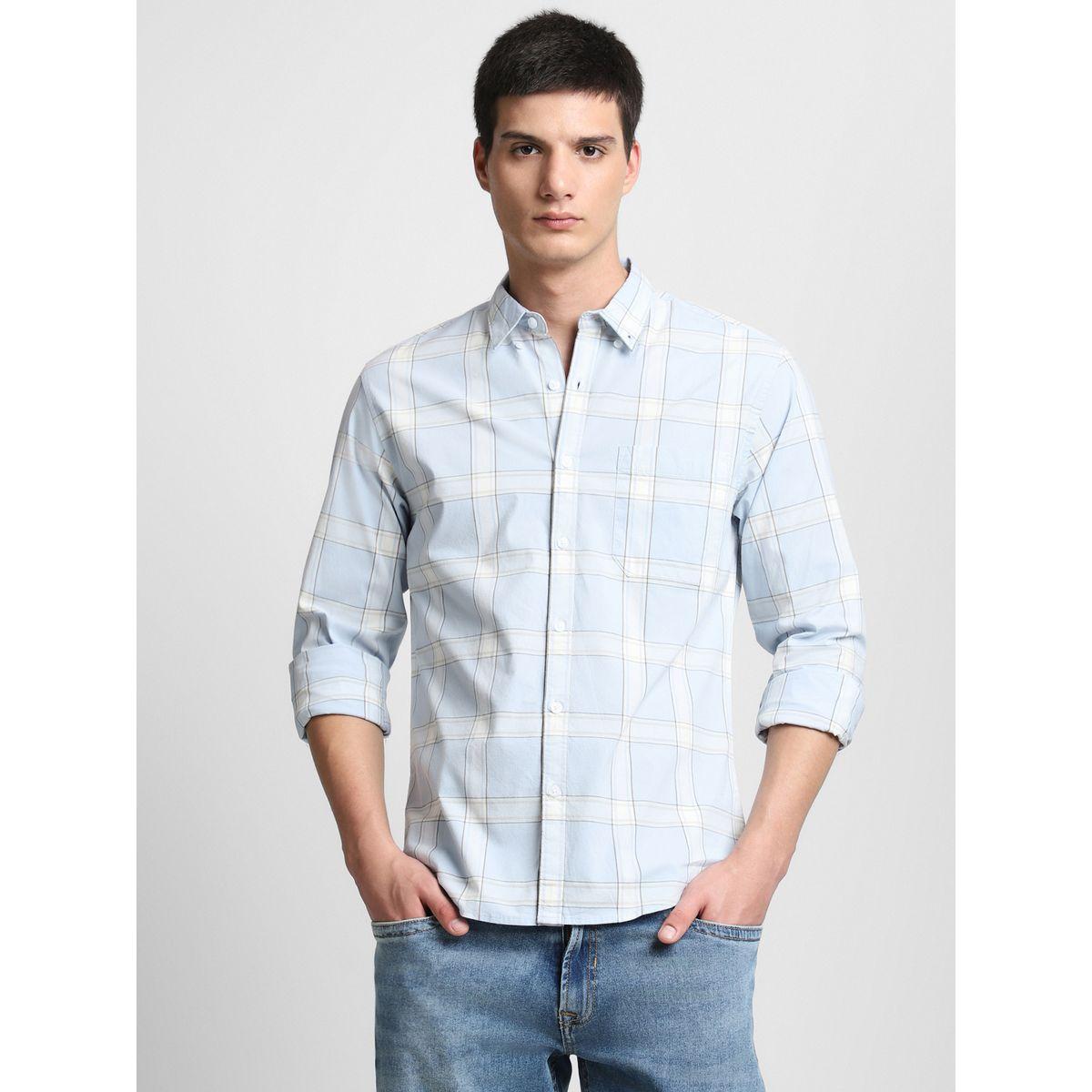 قميص كاروهات بقصة عادية-men-clothing-shirts-image-1