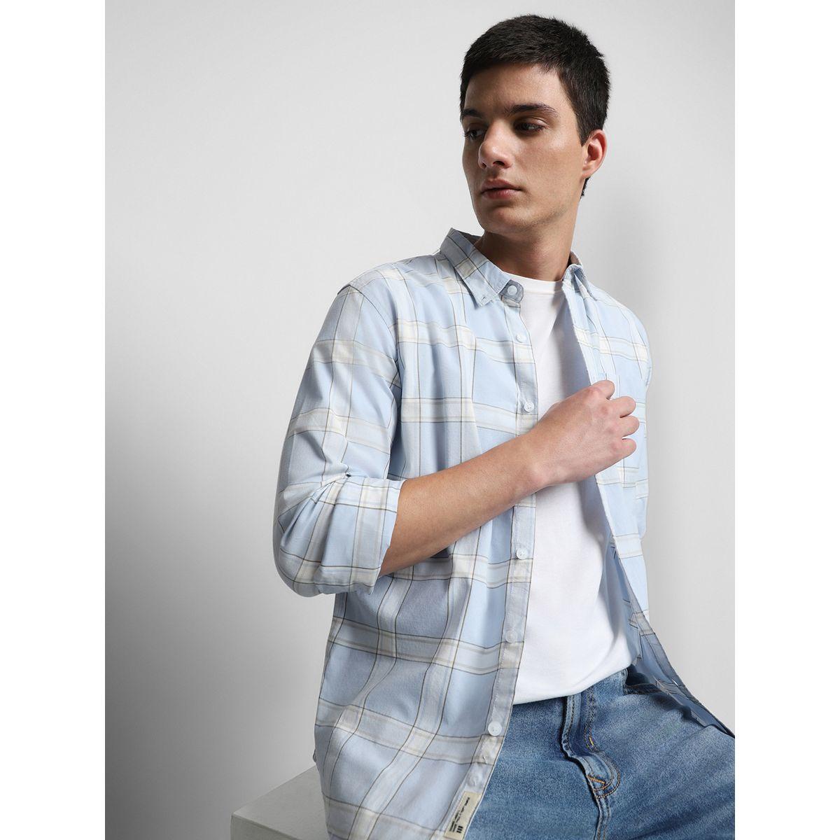 Dennis Lingo Checked Print Regular Fit Casual Shirt-men-clothing-shirts-image-2