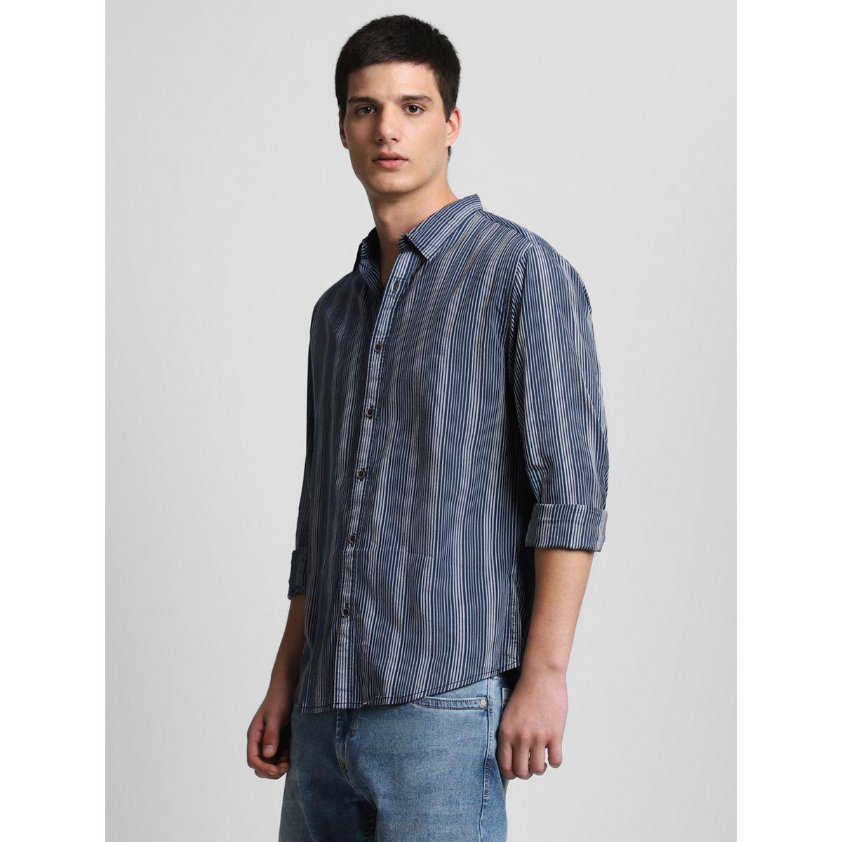 قميص مخطط بقصة عادية-men-clothing-shirts-image-2