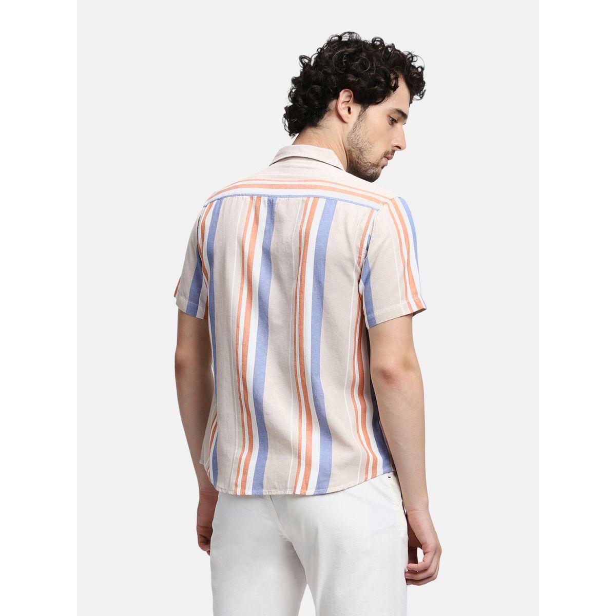 Dennis Lingo Striped Resort Collar Casual Shirt-men-clothing-shirts-image-5