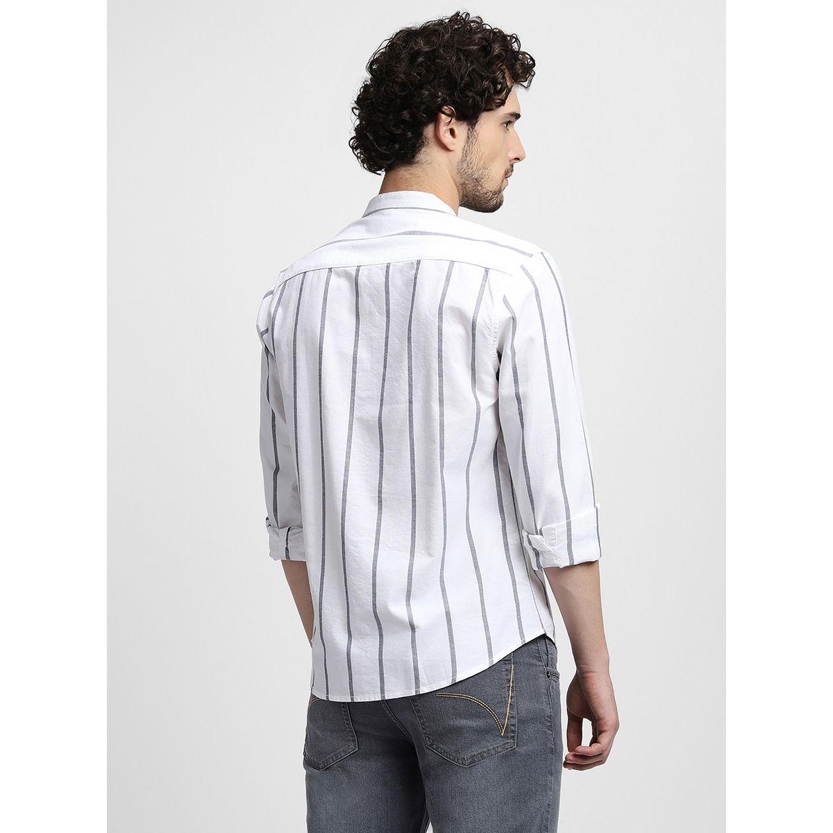Dennis Lingo X Styli Striped Mandarin Collar Casual Shirt-men-clothing-shirts-image-5