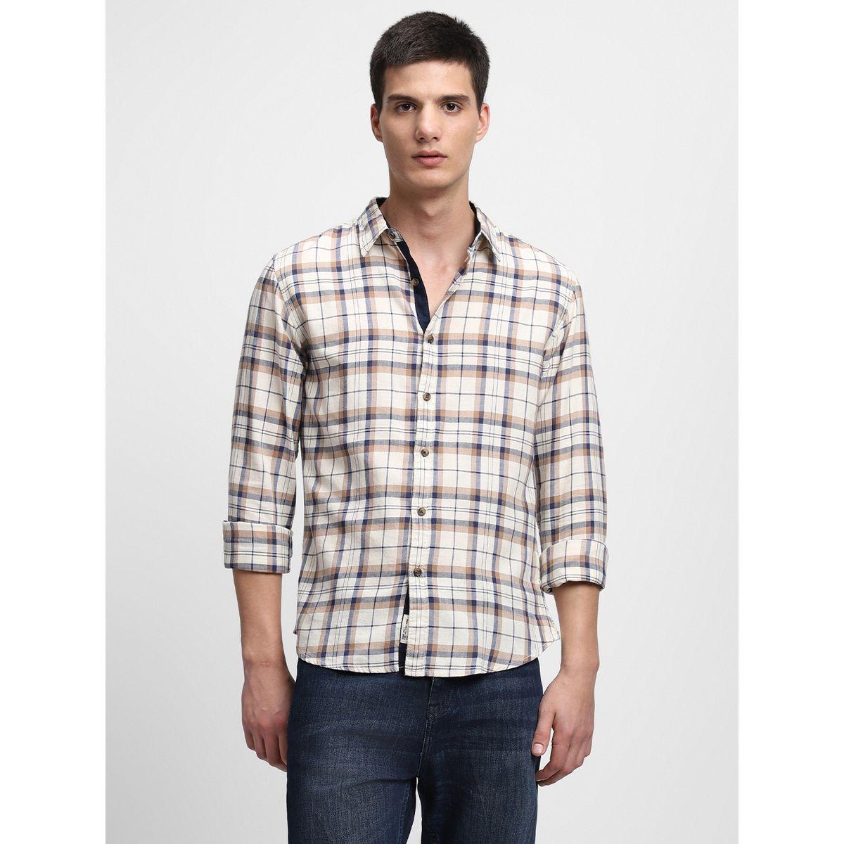 Dennis Lingo Checked Print Regular Fit Casual Shirt-men-clothing-shirts-image-1