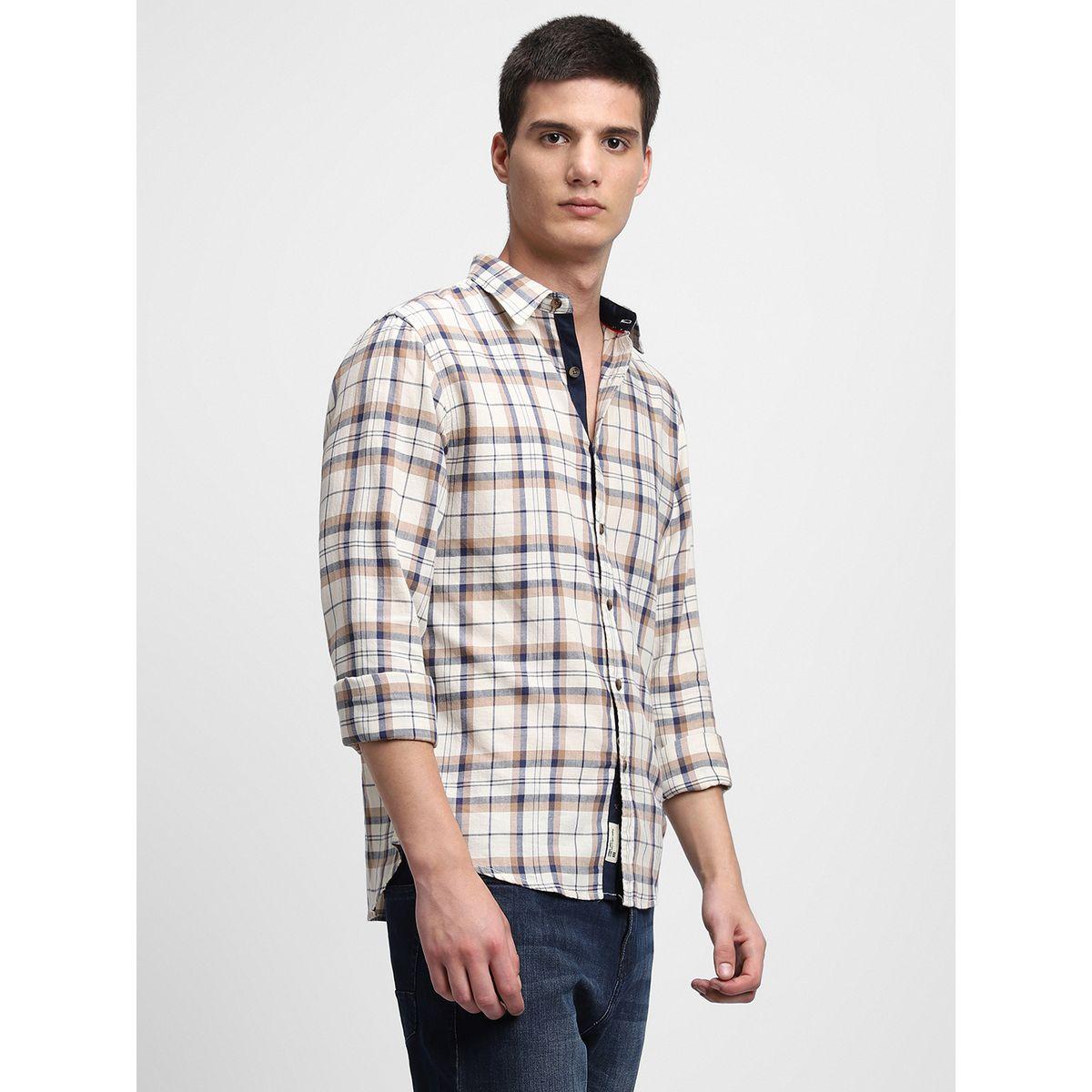 Dennis Lingo Checked Print Regular Fit Casual Shirt-men-clothing-shirts-image-2