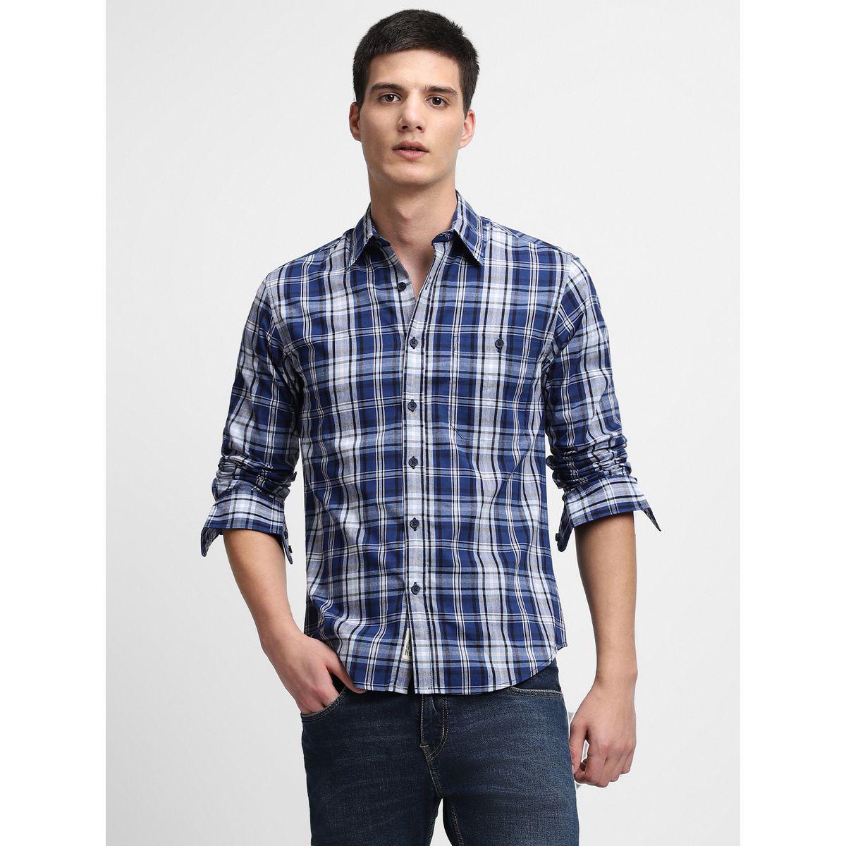Dennis Lingo Checked Print Regular Fit Casual Shirt-men-clothing-shirts-image-1