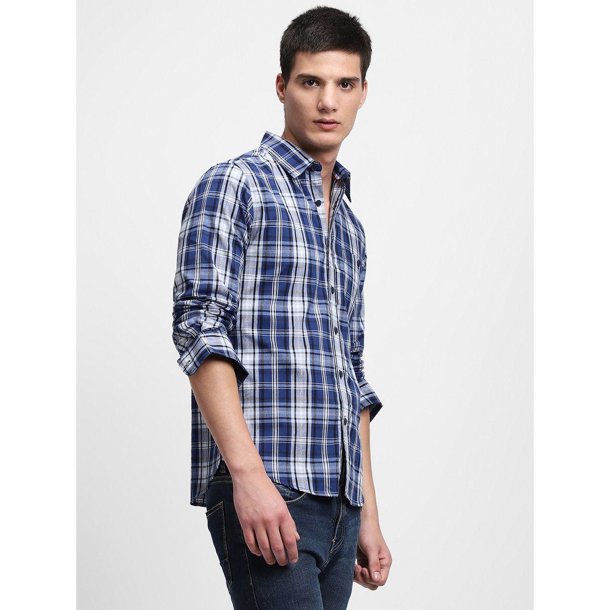 Dennis Lingo Checked Print Regular Fit Casual Shirt-men-clothing-shirts-image-2