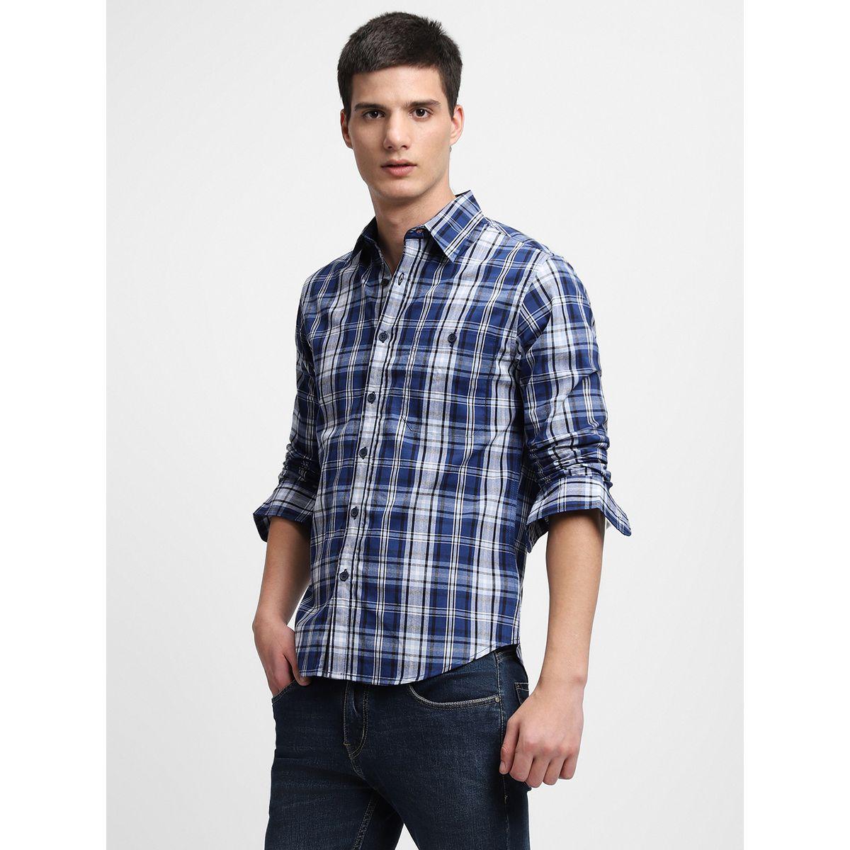 Dennis Lingo Checked Print Regular Fit Casual Shirt-men-clothing-shirts-image-3