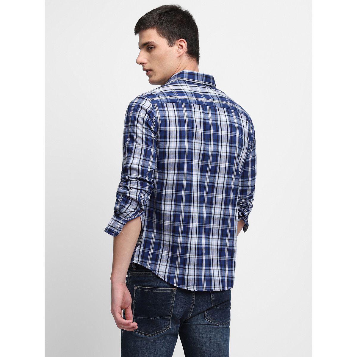 Dennis Lingo Checked Print Regular Fit Casual Shirt-men-clothing-shirts-image-4