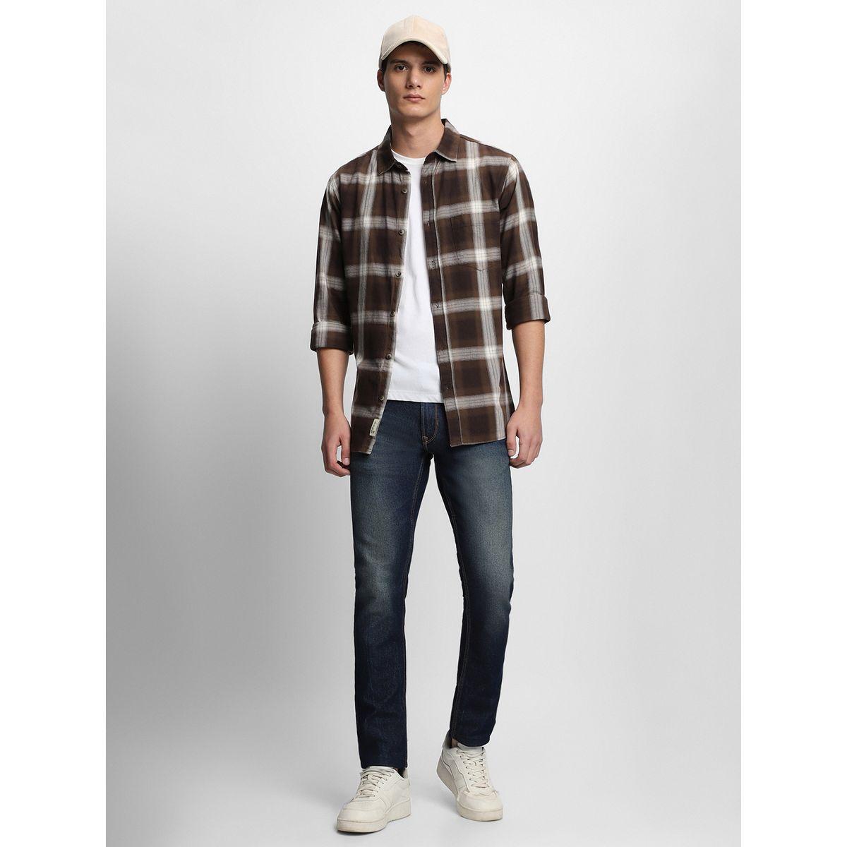 قميص كاروهات بقصة عادية-men-clothing-shirts-image-1