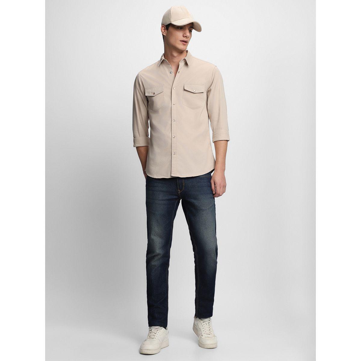 Dennis Lingo Slim Fit Casual Shirt with Flap Pocket-men-clothing-shirts-image-1
