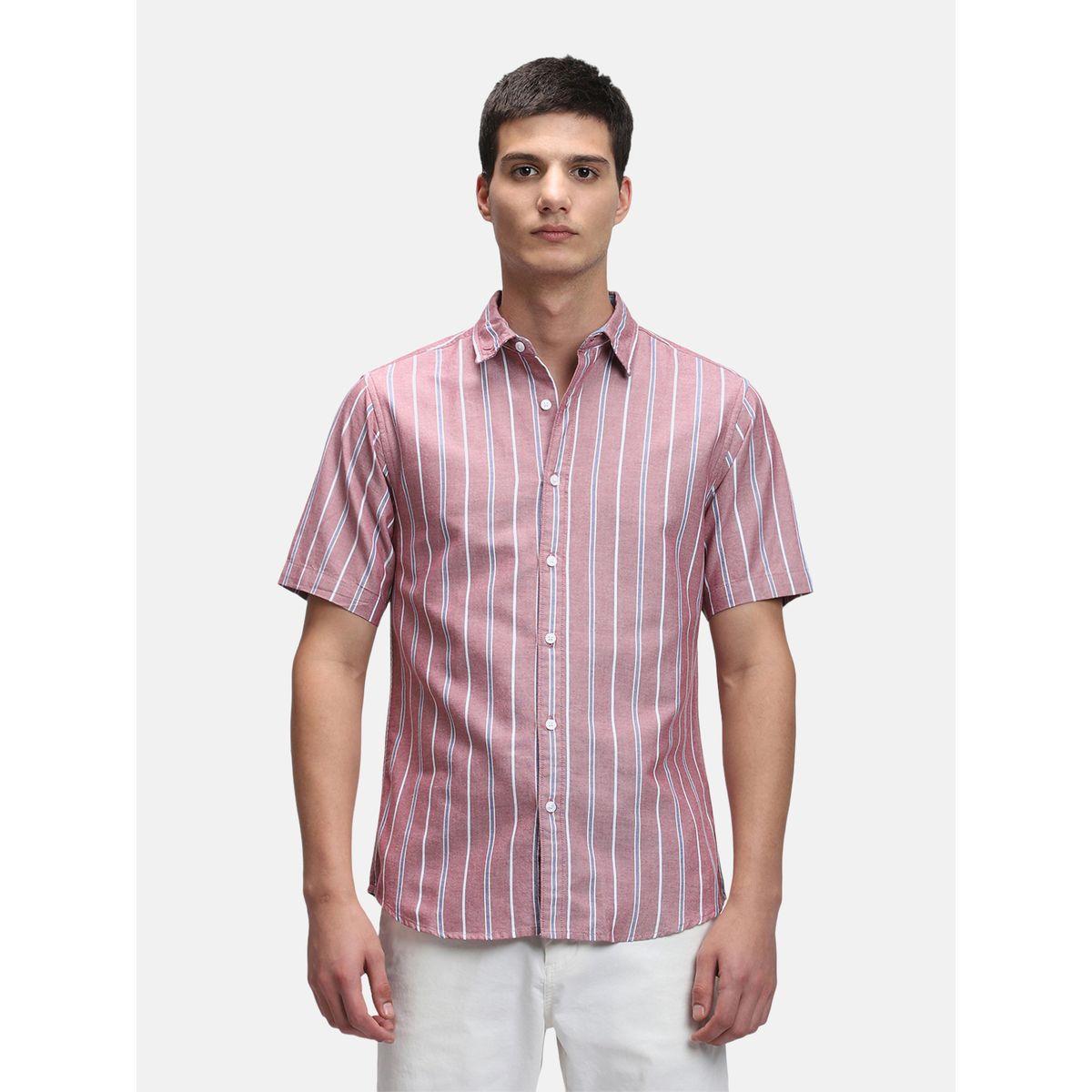 Dennis Lingo Striped Print Regular Fit Casual Shirt-men-clothing-shirts-image-1