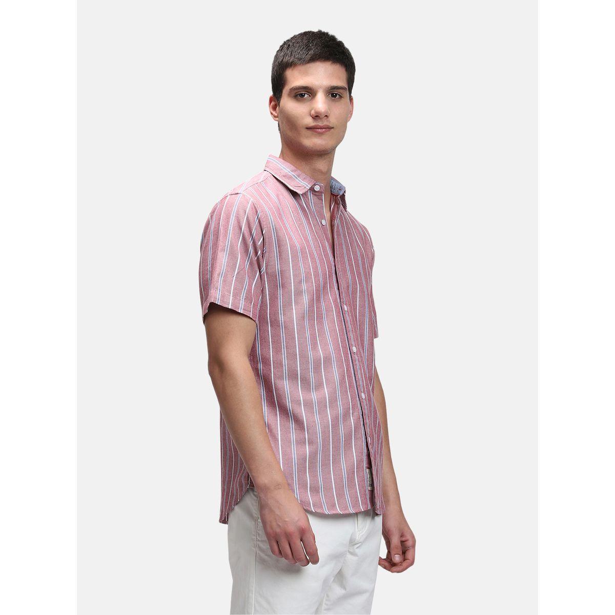 قميص مخطط بقصة عادية-men-clothing-shirts-image-2