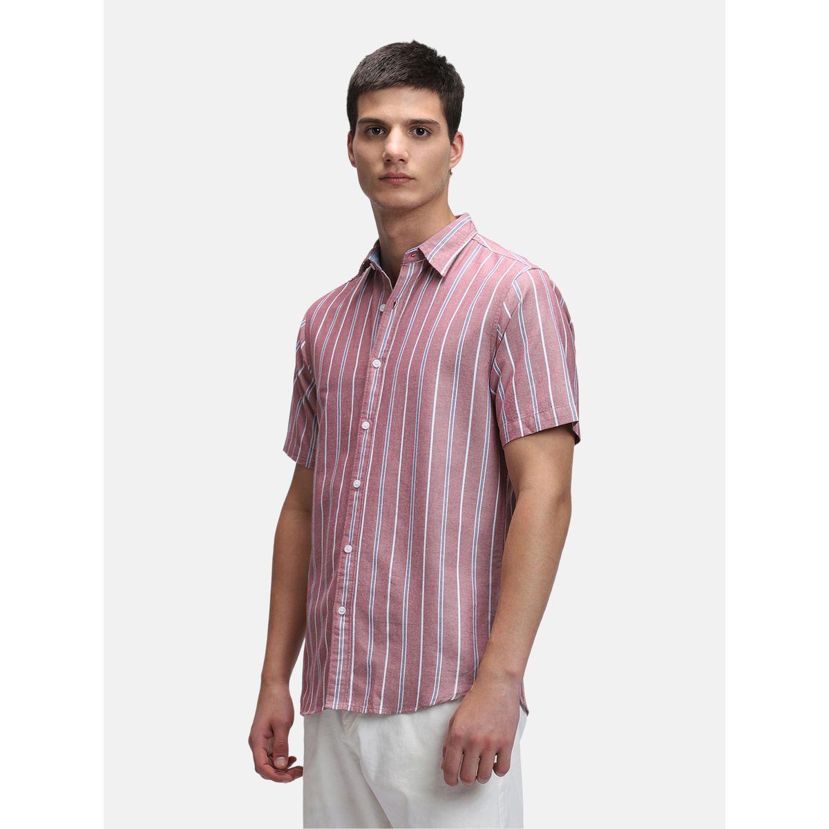 Dennis Lingo Striped Print Regular Fit Casual Shirt-men-clothing-shirts-image-3