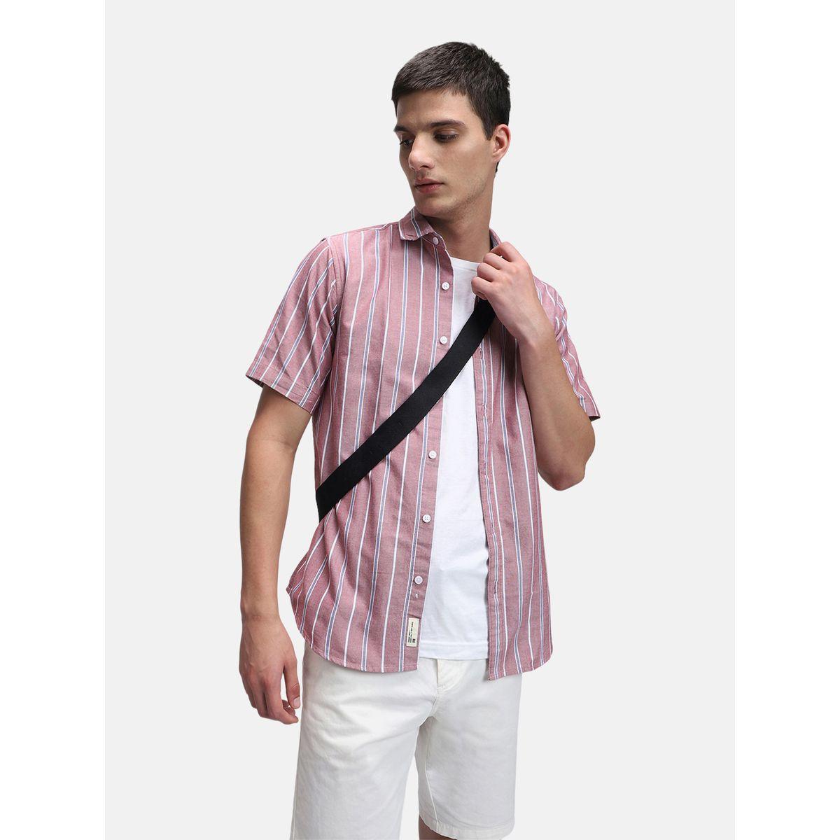 قميص مخطط بقصة عادية-men-clothing-shirts-image-5