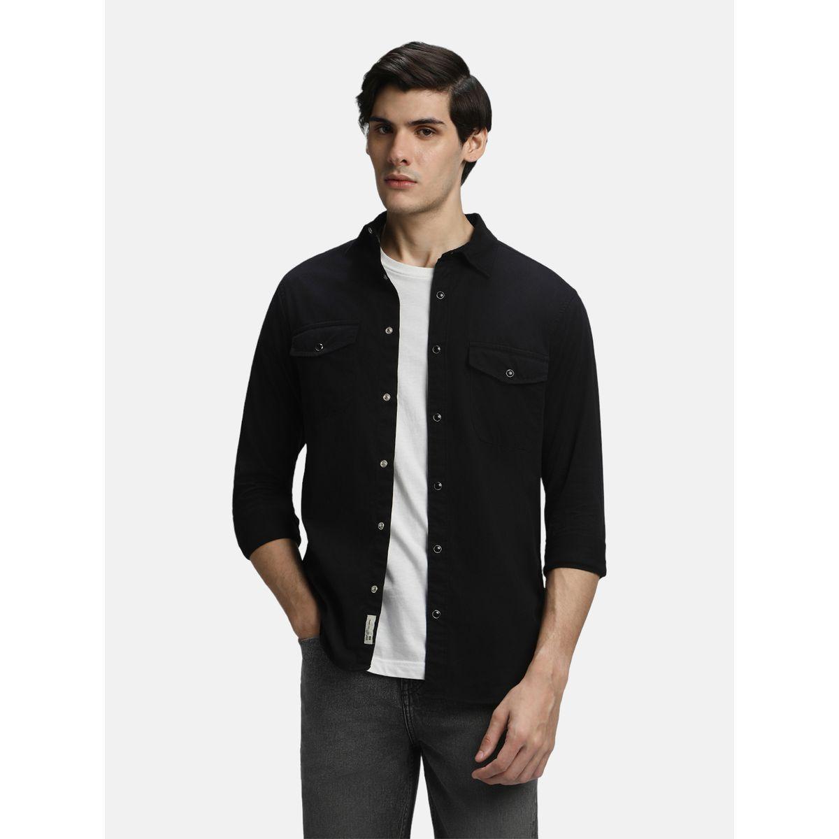 Dennis Lingo Solid Regular Fit Casual Shirt-men-clothing-shirts-image-1