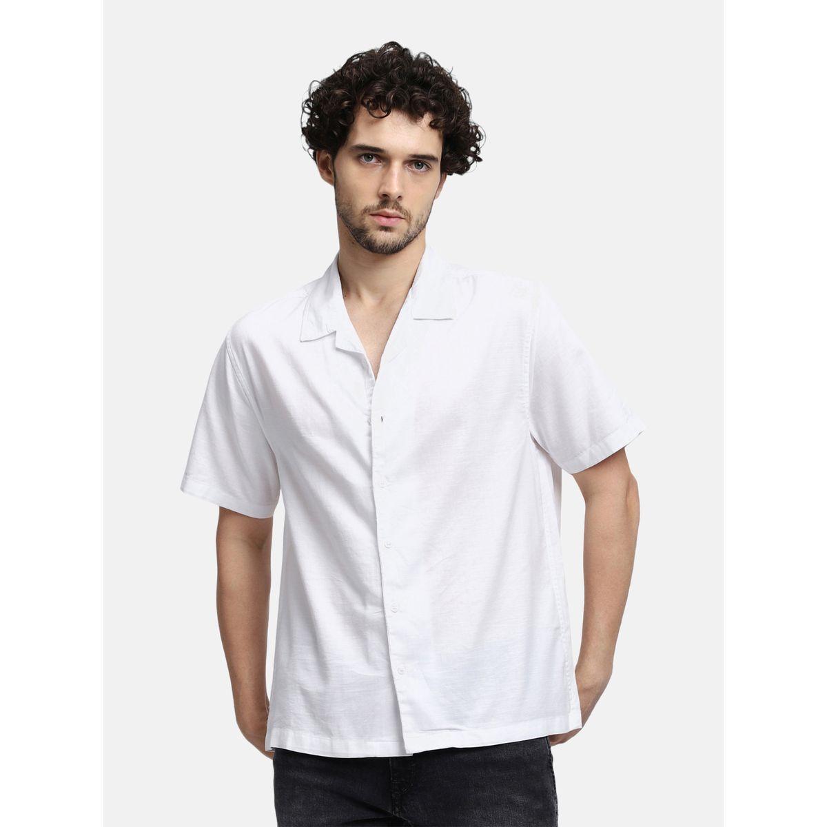قميص سادة بأكمام قصيرة-men-clothing-shirts-image-2