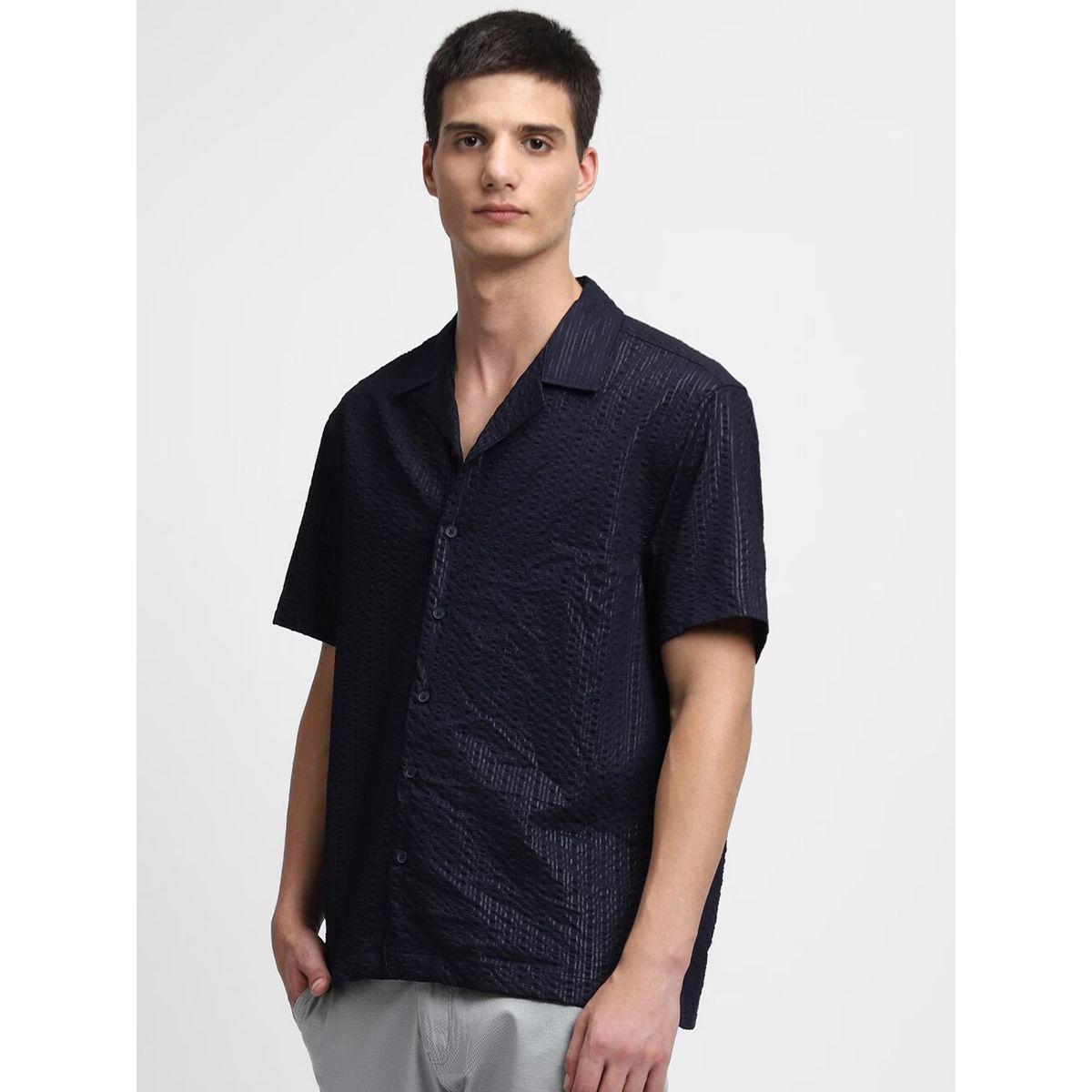 قميص كاجوال بتفاصيل بارزة الملمس دينيس لينجو × ستايلي-men-clothing-shirts-image-2