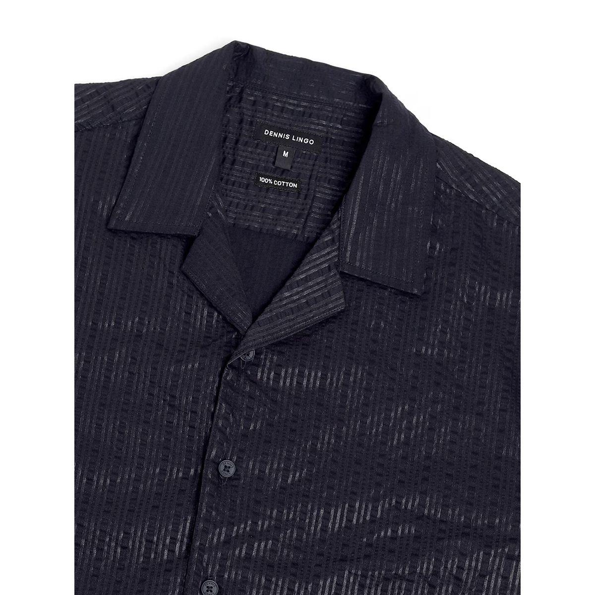 قميص كاجوال بتفاصيل بارزة الملمس دينيس لينجو × ستايلي-men-clothing-shirts-image-4