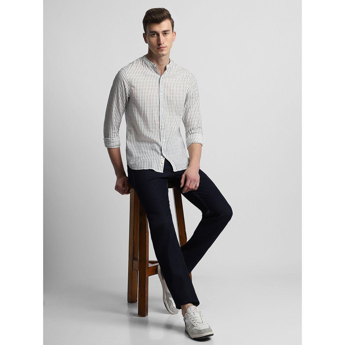 Dennis Lingo X Styli Striped Casual Shirt with Button Placket-men-clothing-shirts-image-5