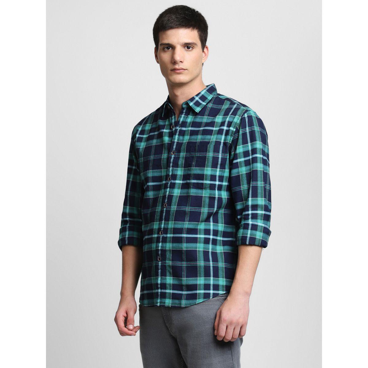 Dennis Lingo Checked Print Regular Fit Casual Shirt-men-clothing-shirts-image-1