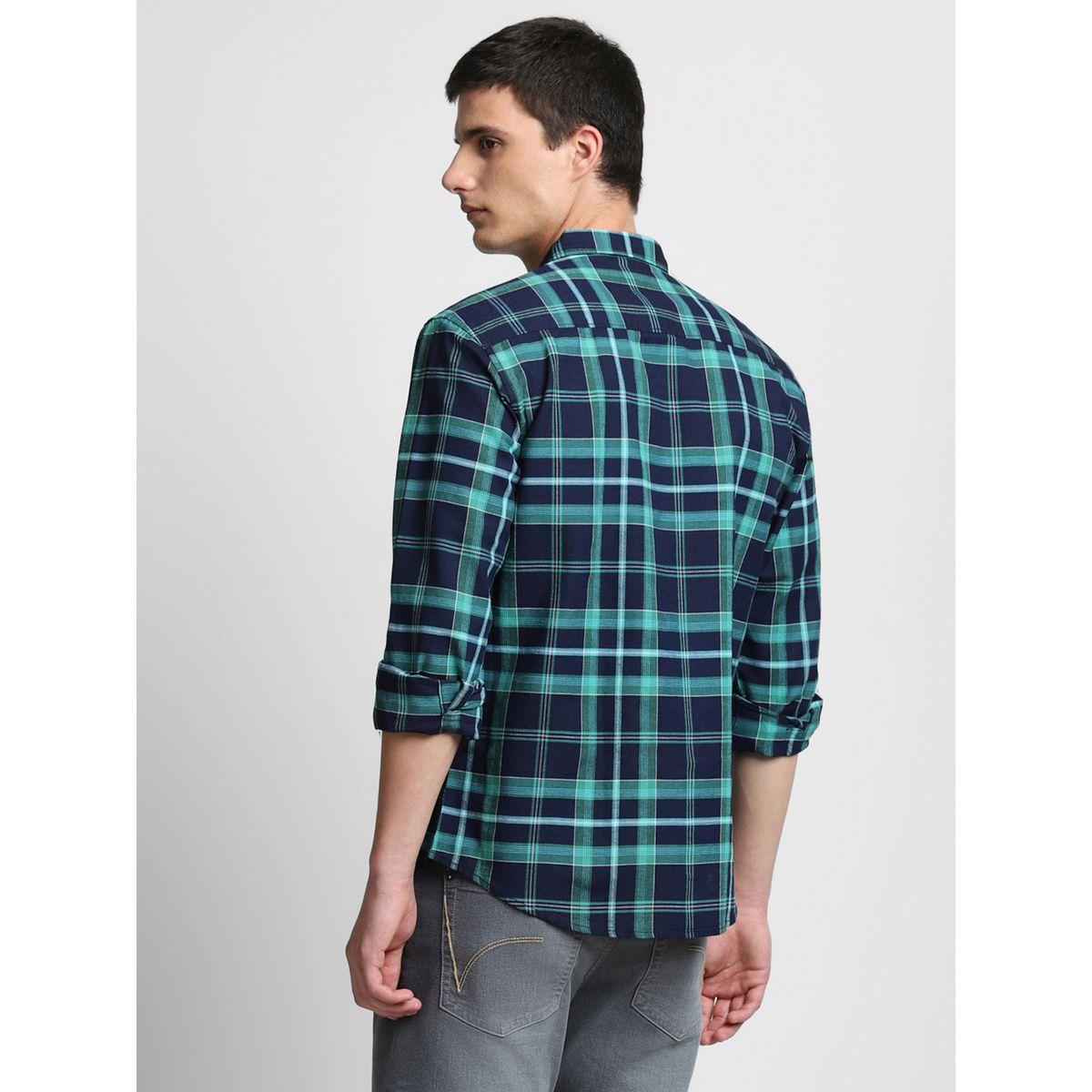Dennis Lingo Checked Print Regular Fit Casual Shirt-men-clothing-shirts-image-2