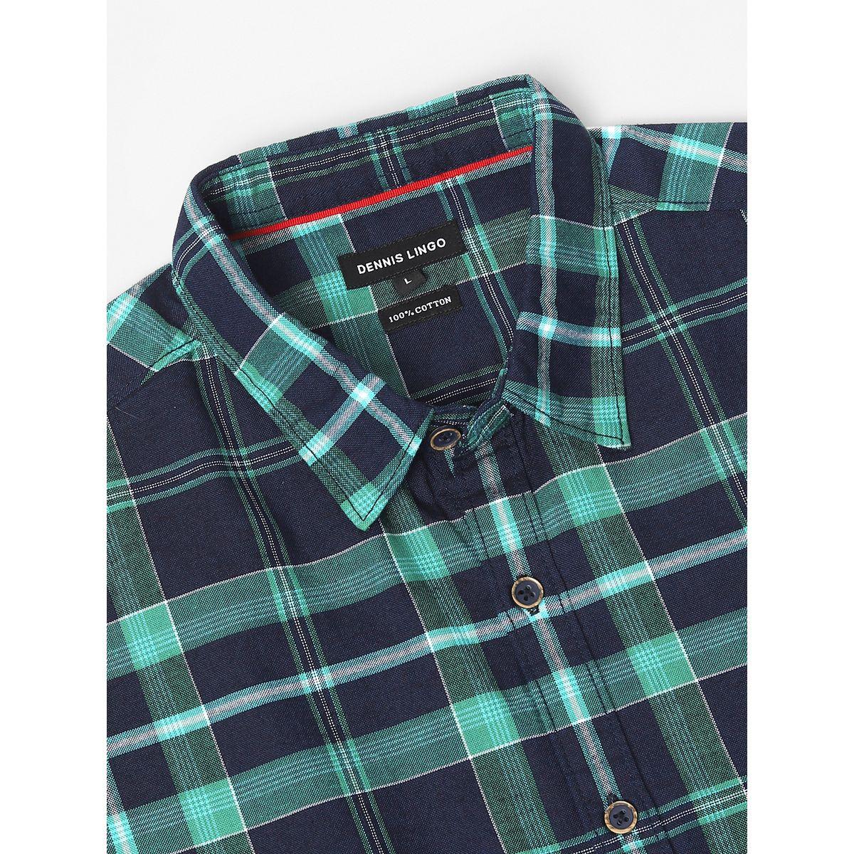 Dennis Lingo Checked Print Regular Fit Casual Shirt-men-clothing-shirts-image-4
