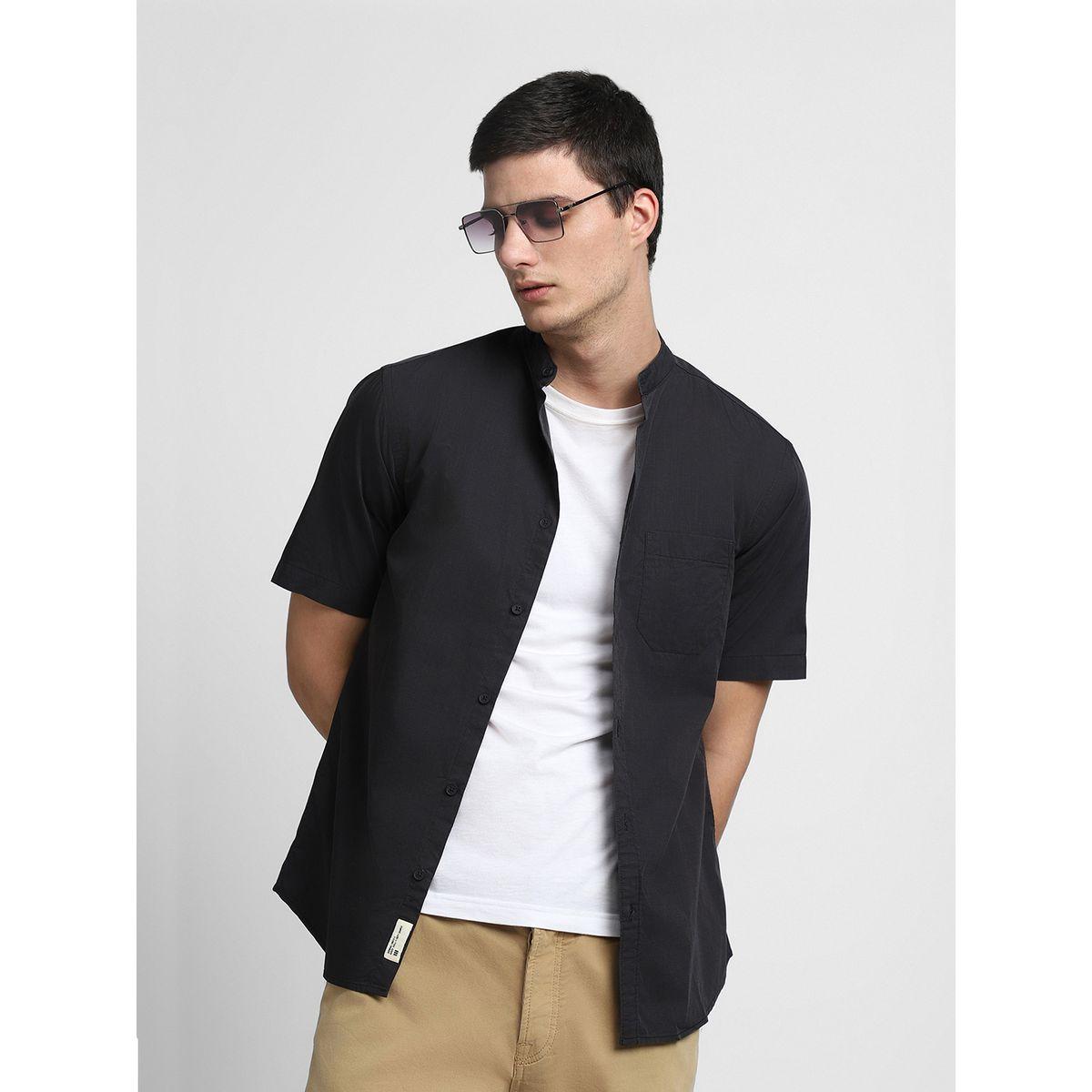 Dennis Lingo X Styli  Solid Slim Fit Casual Shirt-men-clothing-shirts-image-1