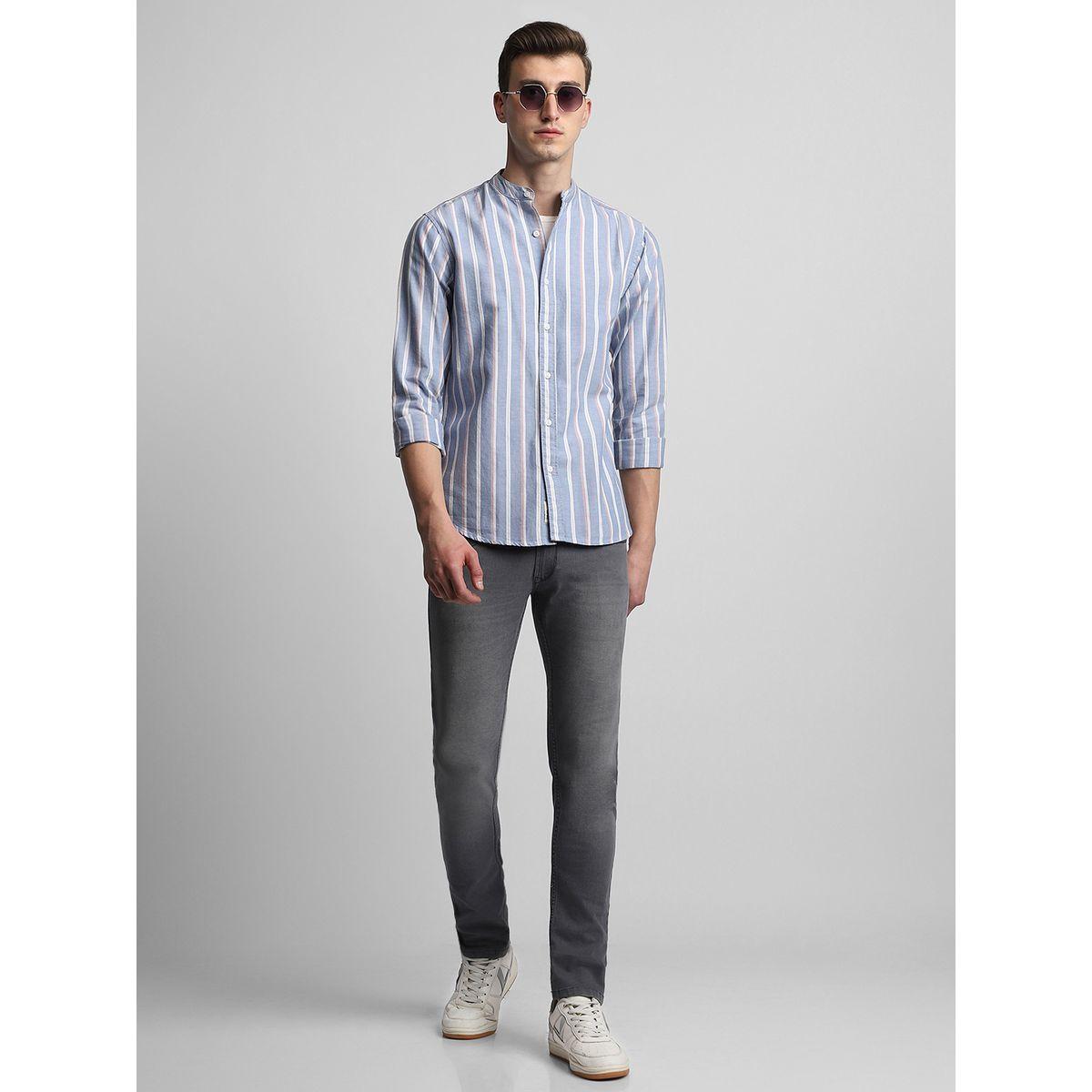 Dennis Lingo X Styli Striped Mandarin Collar Casual Shirt-men-clothing-shirts-image-4