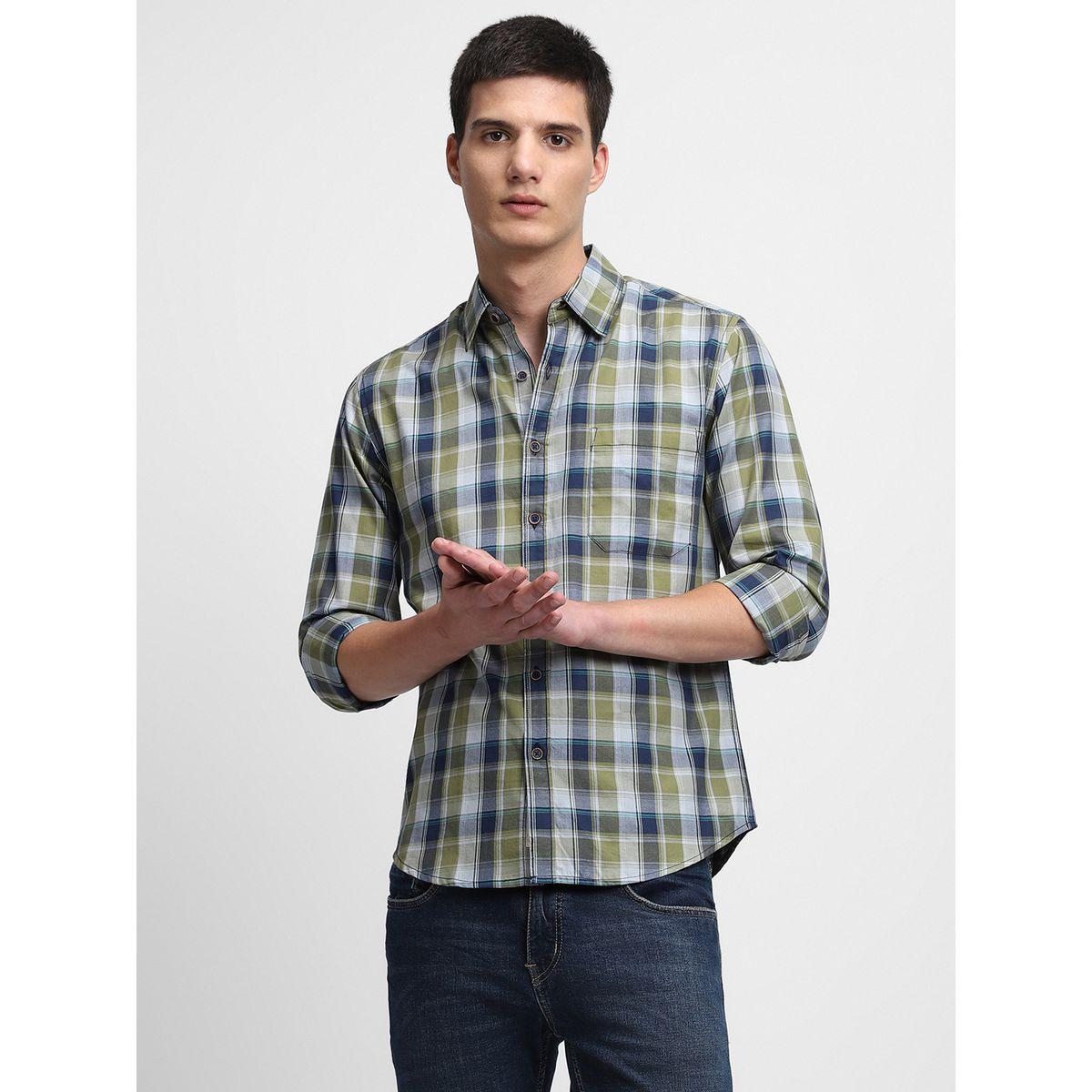 Dennis Lingo Checked Print Regular Fit Casual Shirt-men-clothing-shirts-image-1