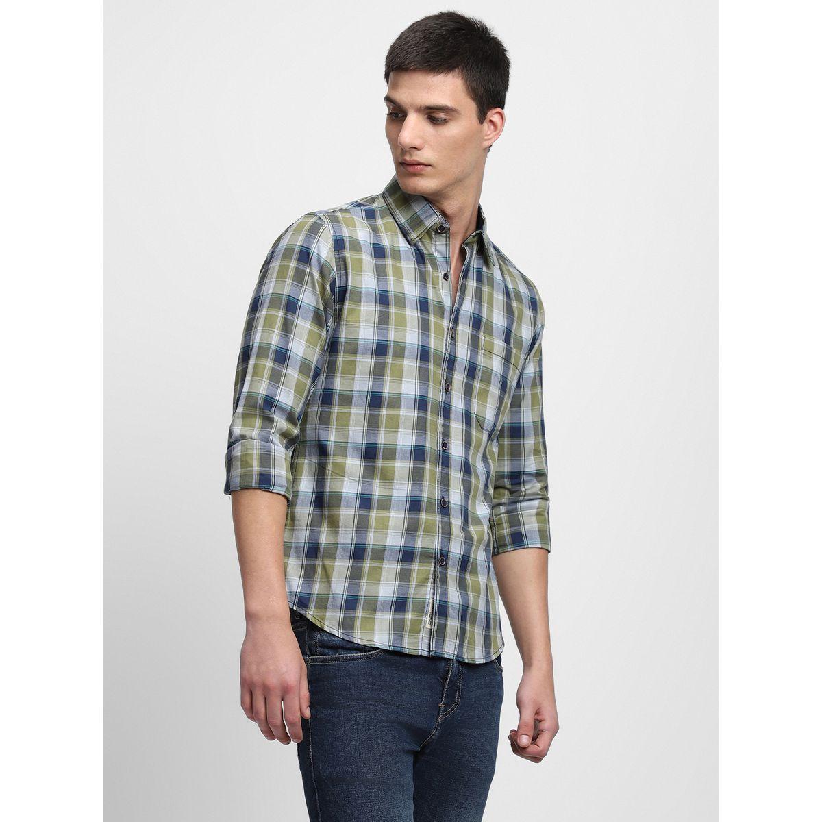 قميص كاروهات بقصة عادية-men-clothing-shirts-image-2