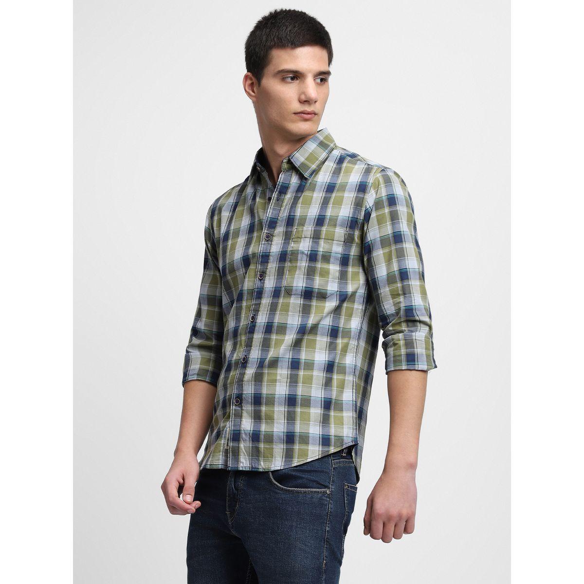 Dennis Lingo Checked Print Regular Fit Casual Shirt-men-clothing-shirts-image-3